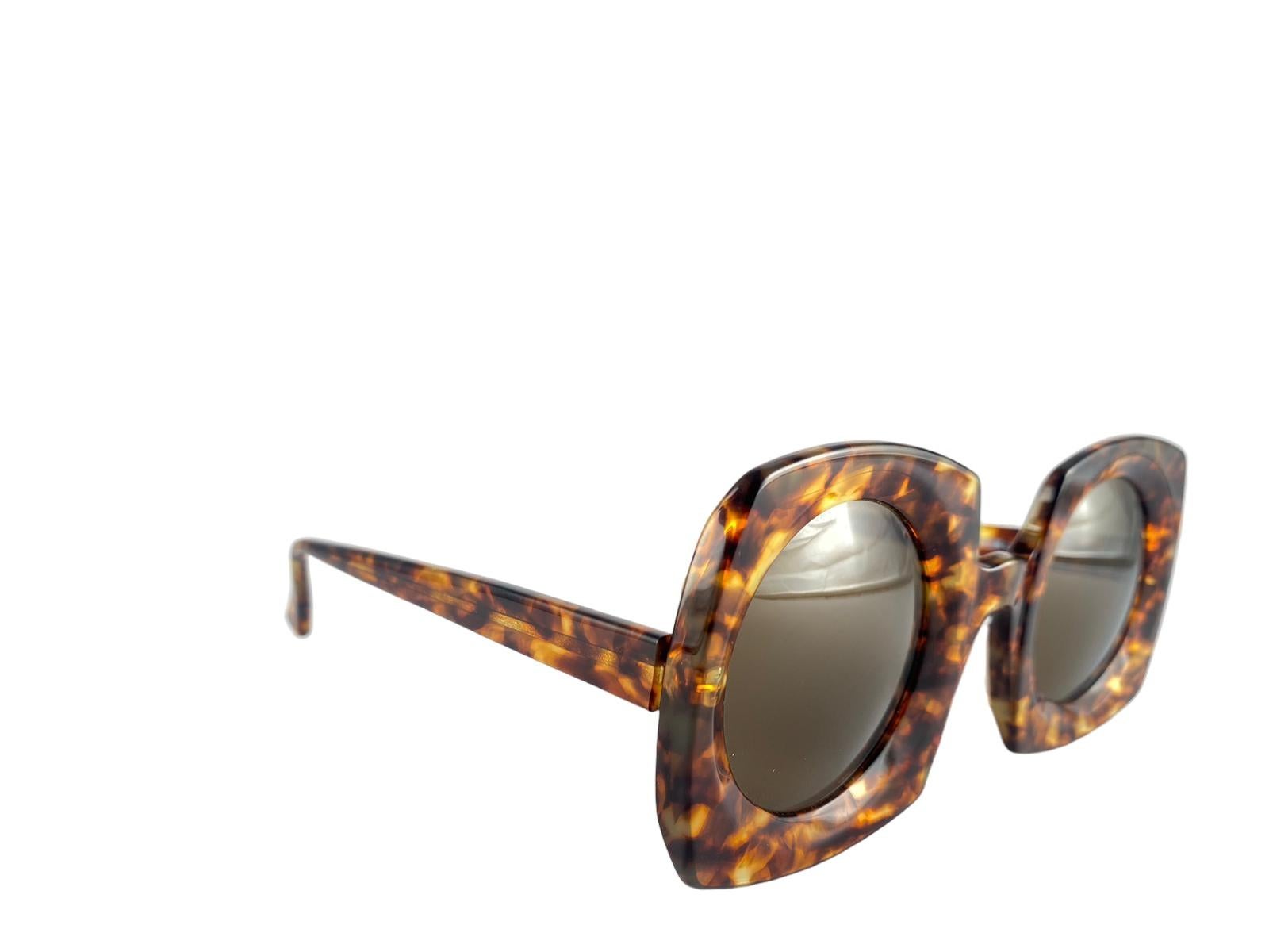 da uomo o donna Occhiali da sole vintage IDC con lenti tartarugate anni '80 Francia in vendita