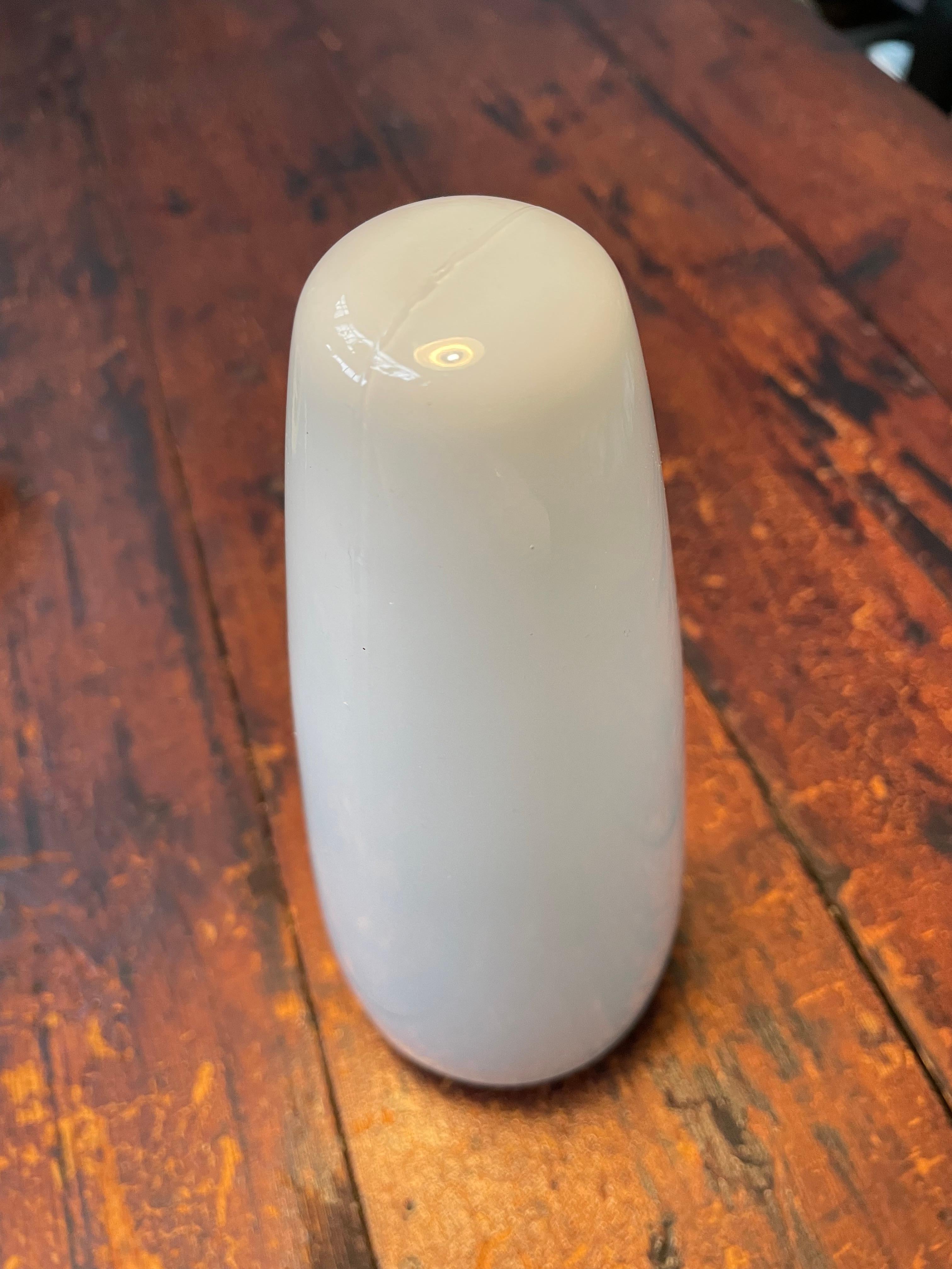 Vintage Ifö of Sweden Ceramic Bathroom Lamps with Opaline Shades from the 1960s For Sale 3