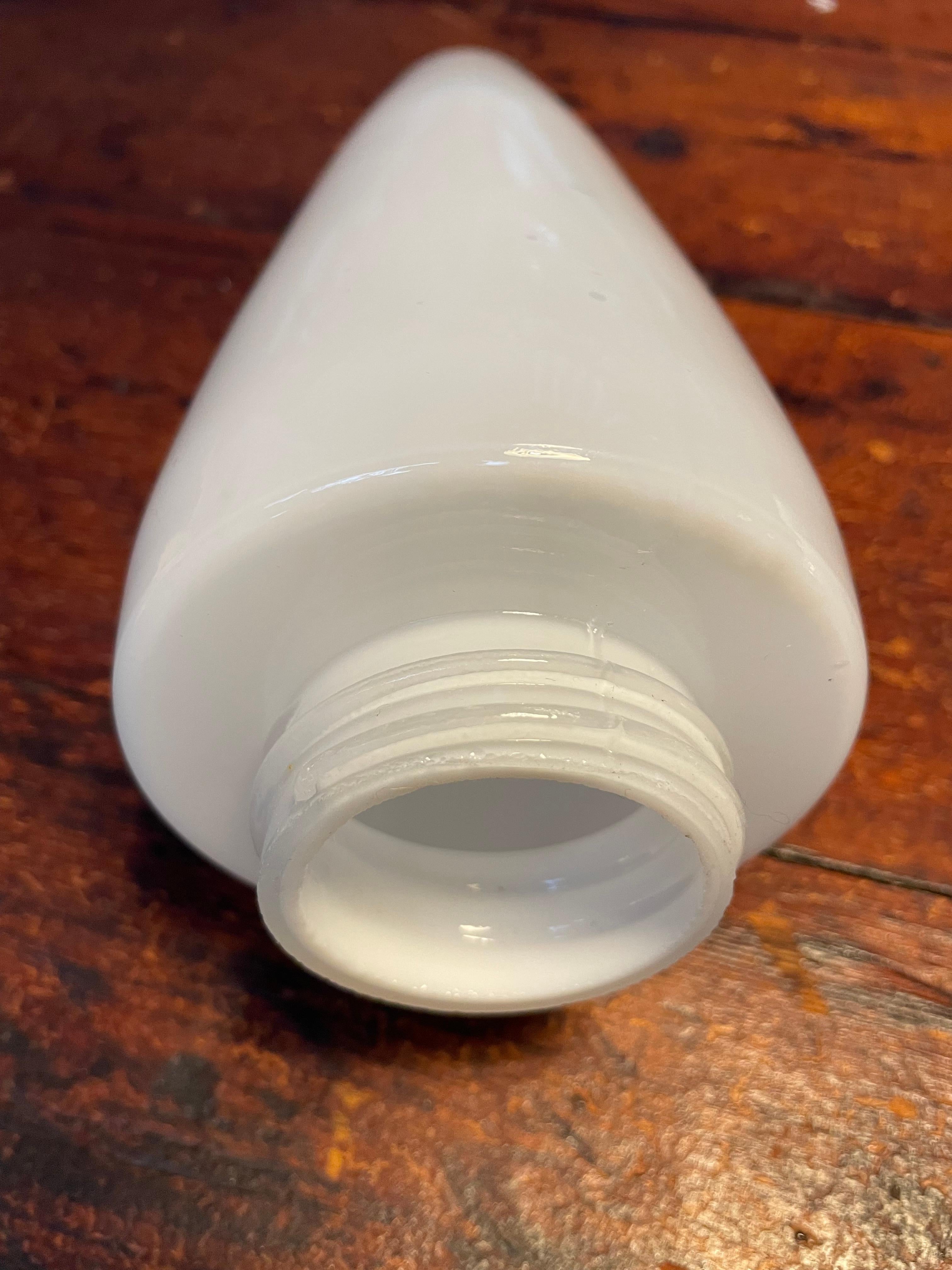 Vintage Ifö of Sweden Ceramic Bathroom Lamps with Opaline Shades from the 1960s For Sale 4