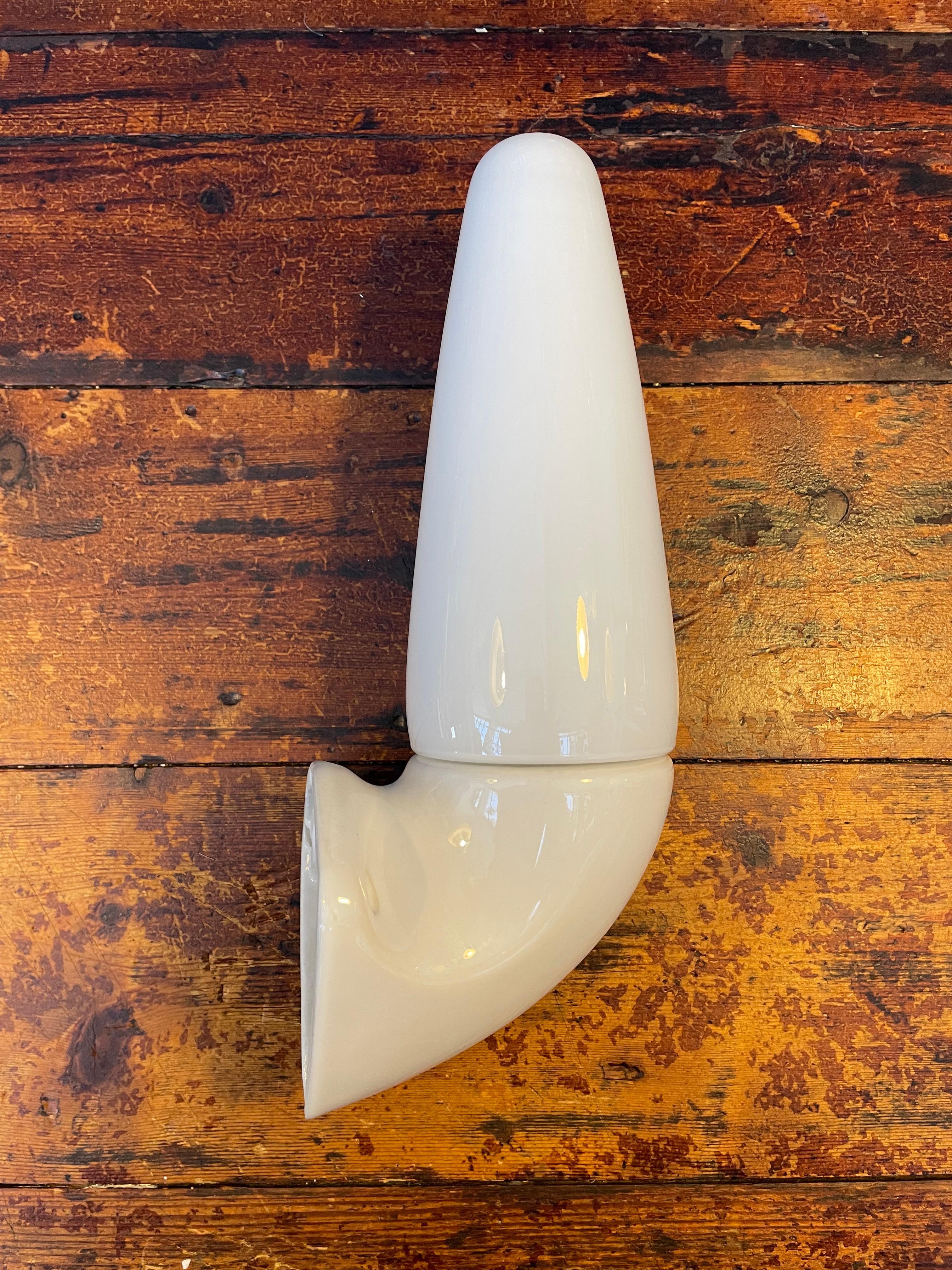 Vintage Ifö of Sweden Keramik-Badezimmerlampen mit Opalglasschirmen aus den 1960er Jahren im Angebot 7