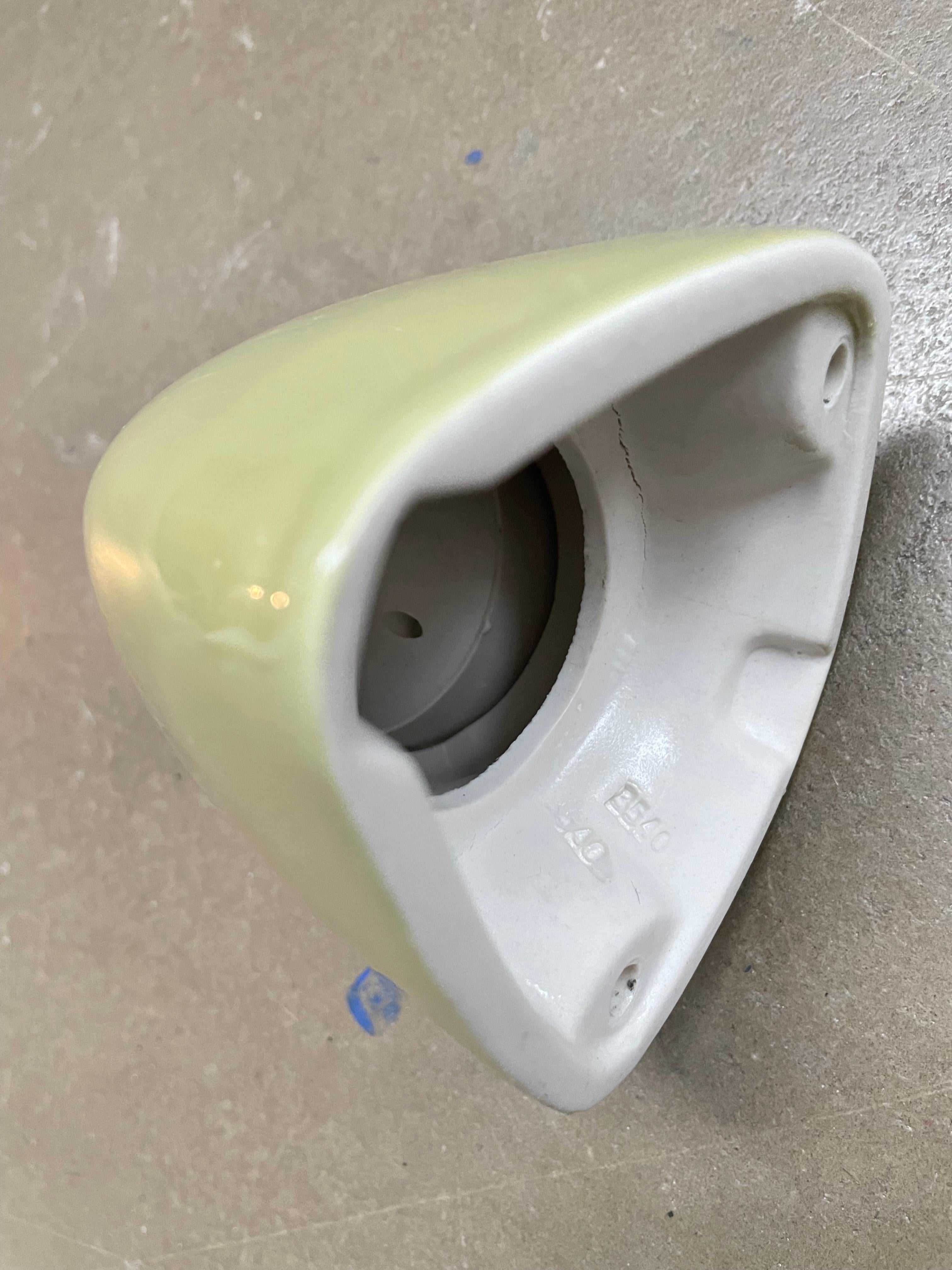 Vintage Ifö of Sweden Ceramic Bathroom Lamps with Opaline Shades from the 1960s For Sale 9