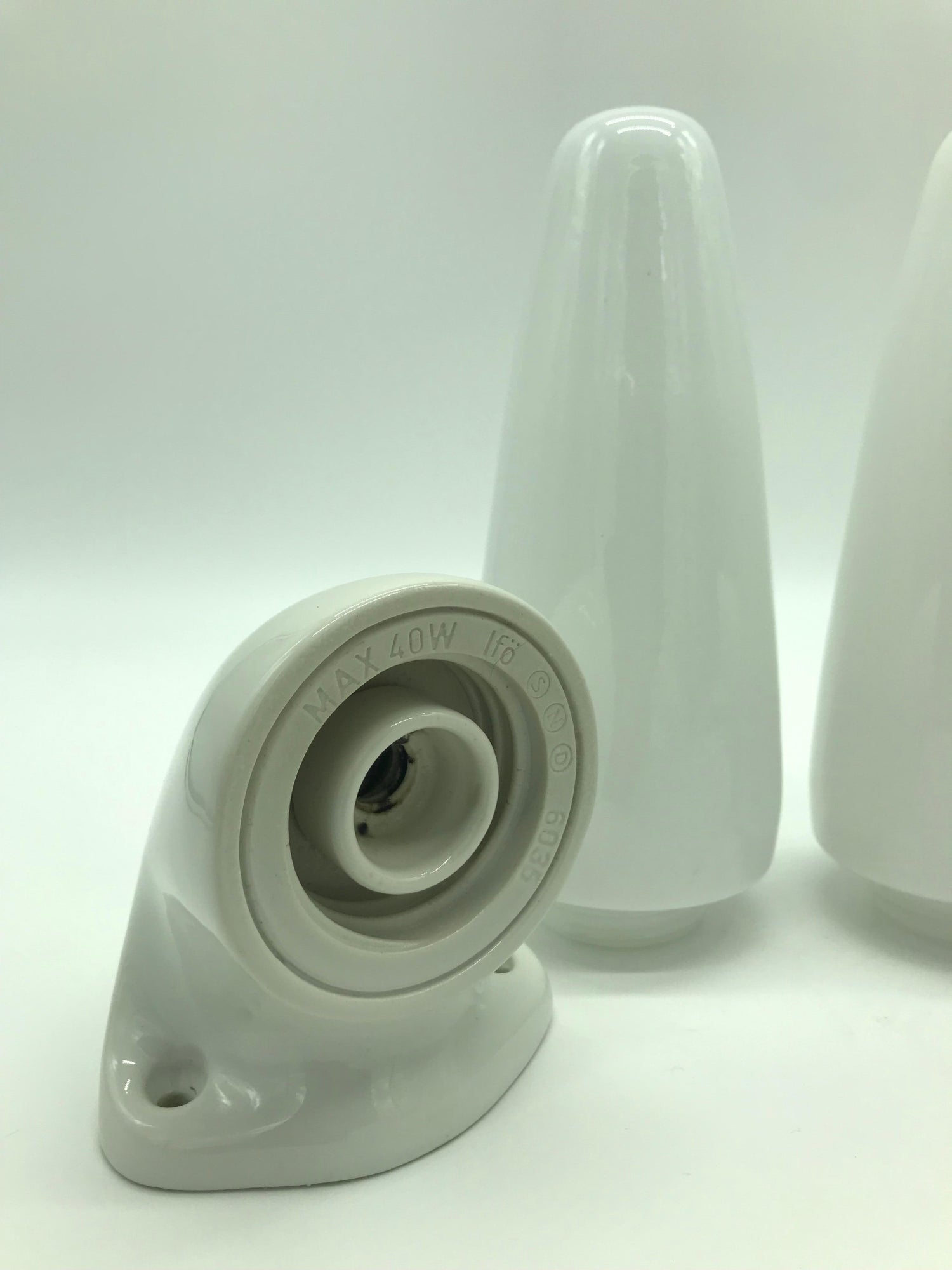 Vintage Ifo Of Sweden Ceramic Bathroom Lamps With Opaline Shades From The 1960s For Sale At 1stdibs