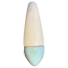 Lampade da bagno vintage in ceramica Ifö of Sweden con paralumi opalini degli anni '60