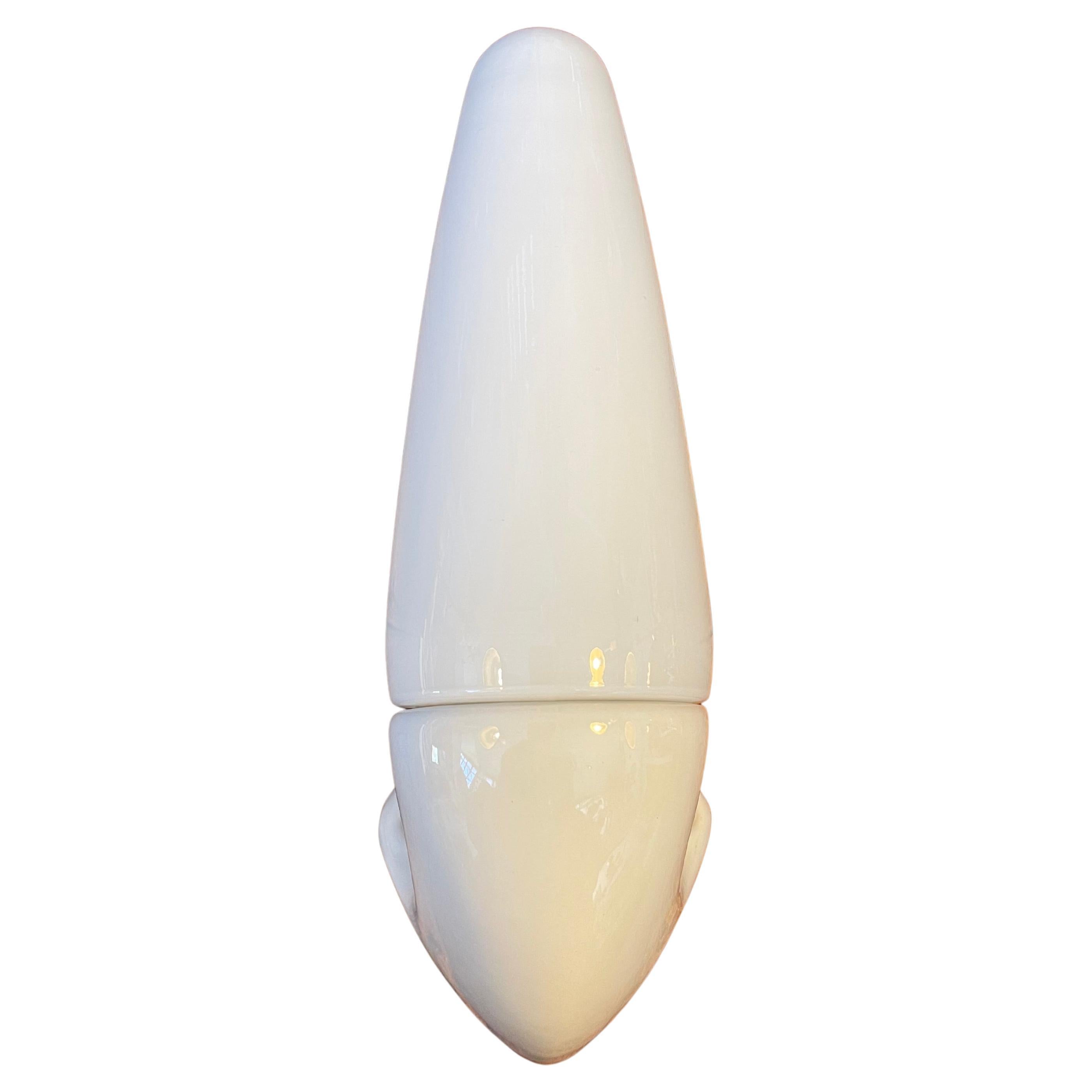 Vintage Ifö of Sweden Keramik-Badezimmerlampen mit Opalglasschirmen aus den 1960er Jahren im Angebot