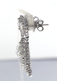 Vintage IGI-zertifizierter 5,14 Karat Diamant-Ohrring mit Rosenschliff im Rosenschliff