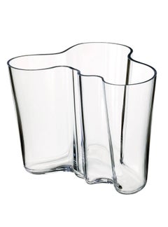 Vintage Iittala “Alvar Aalto” Freeform Glass Vase, Finland, Clear Art Glass