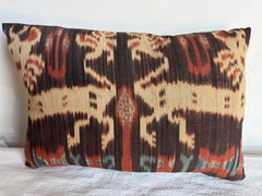 Vintage Ikat 1850 Antique Pillow 17" x 11"