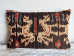 Vintage Ikat 1850 Antique Pillow 17" x 11"