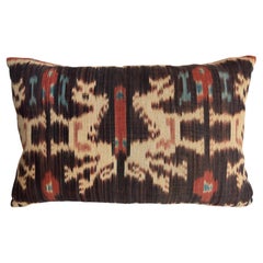 Vintage Ikat 1850 Antique Pillow 17" x 11"