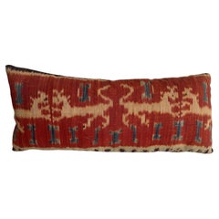 Vintage Ikat 1850 Antique Pillow 19" x 8"