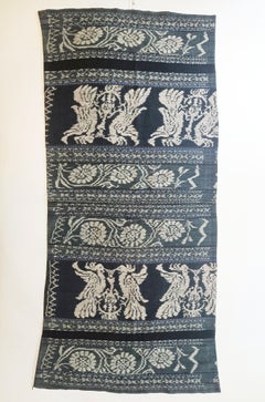 Vintage Ikat Cloth Savu Indonesia  Asian collectible Textiles Home Decor
