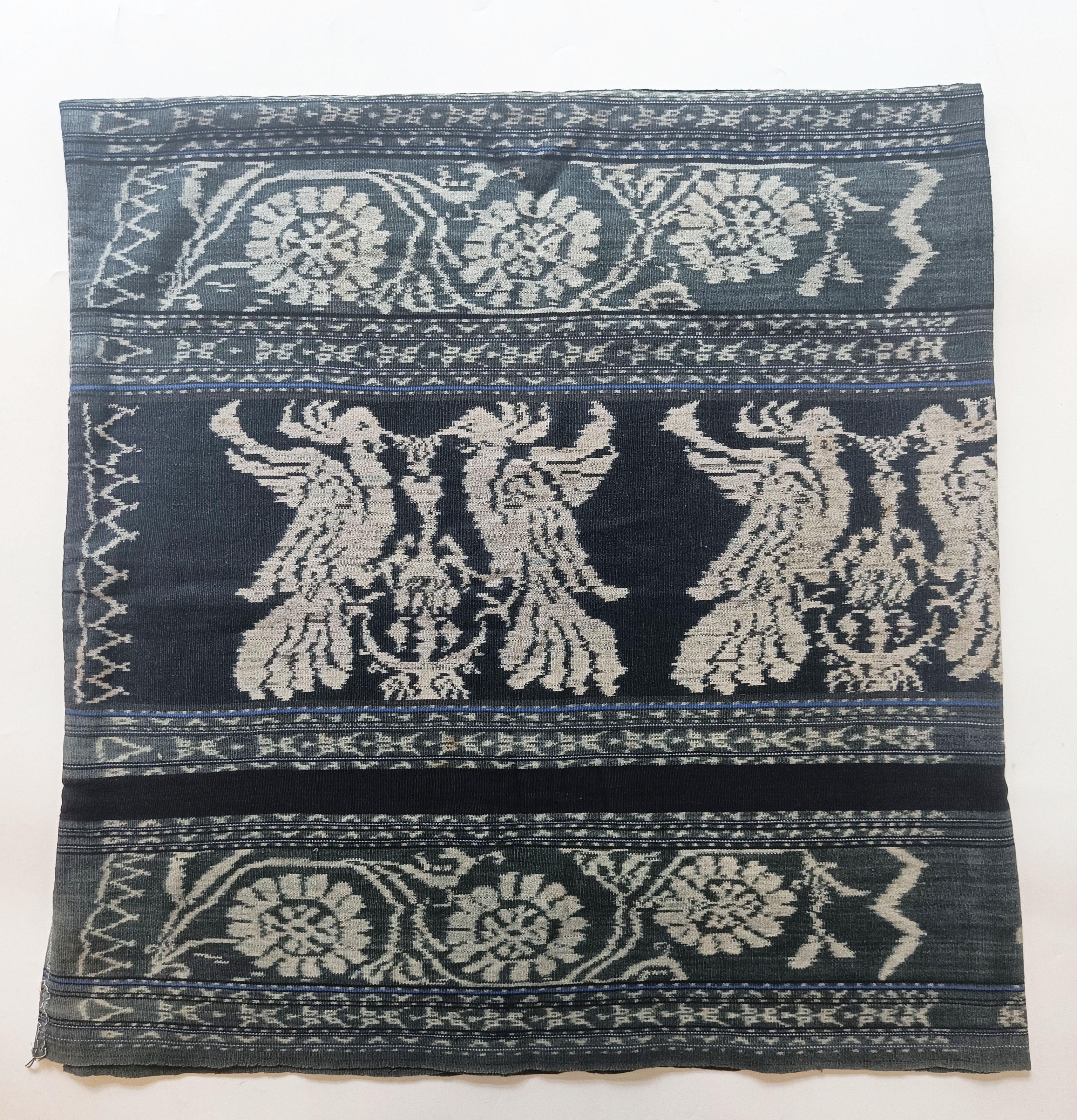 Vintage Ikat-Stoff Savu Indonesien  Asiatische Sammlerstücke Textilien Wohndekor (Indonesisch) im Angebot