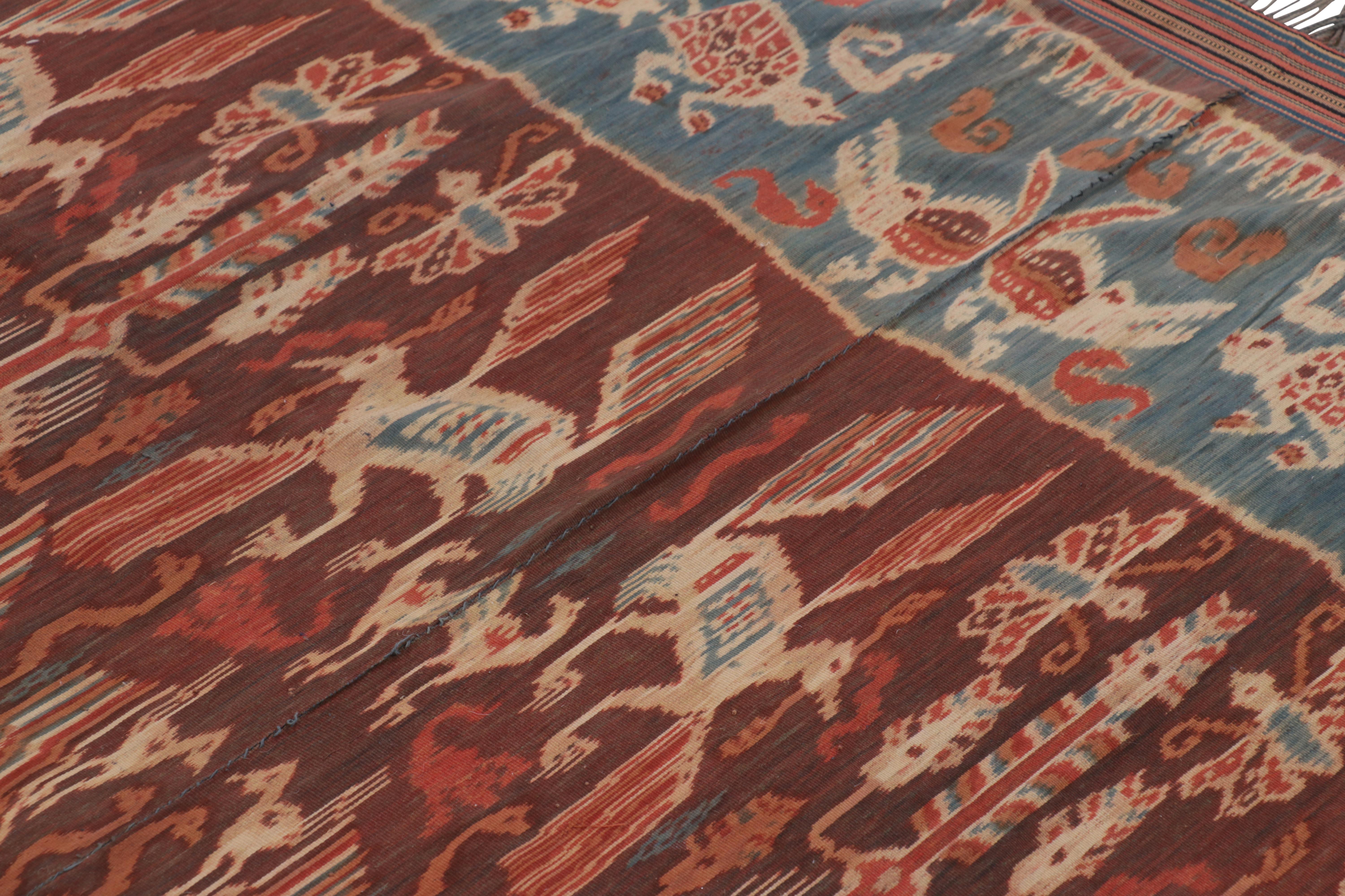 Turco Runner tessile Ikats vintage con disegno pittorico, da Rug & Kilim in vendita