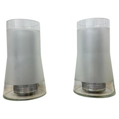 Lampada da tavolo vintage Ikea anni '80 B9919 - realizzata a mano in vetro smerigliato con diffusore