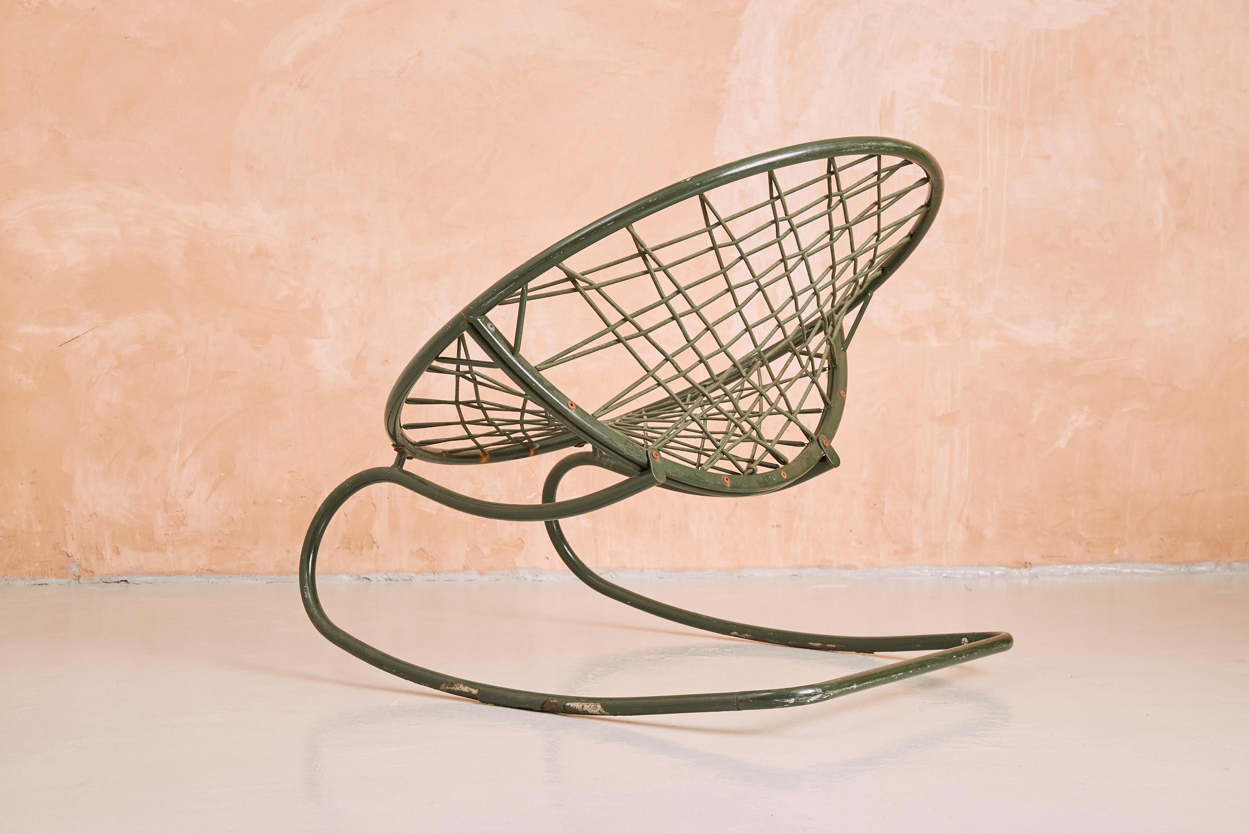 Vintage Ikea Axvall Rocking Chair By Niels Gammelgaard
