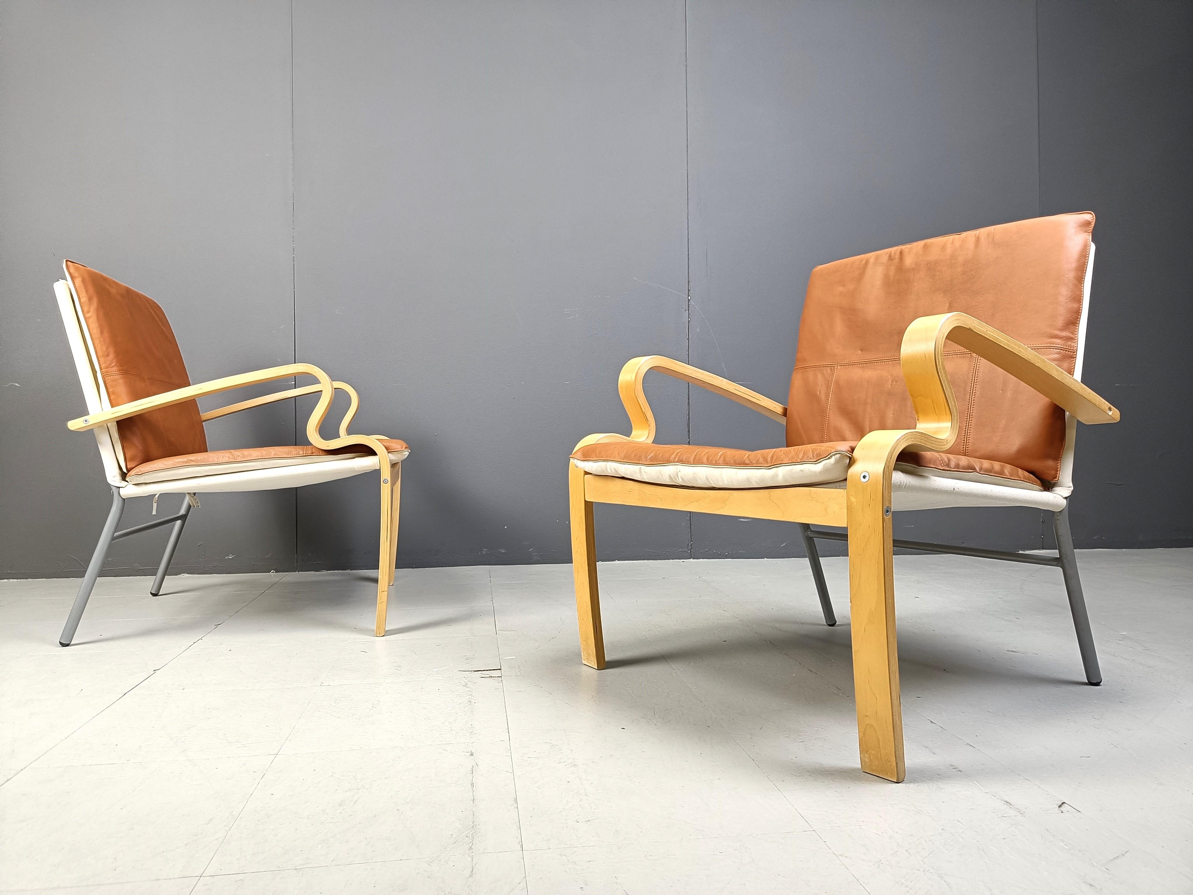 Pelle Poltrone Ikea Bjarred vintage, 2001 in vendita