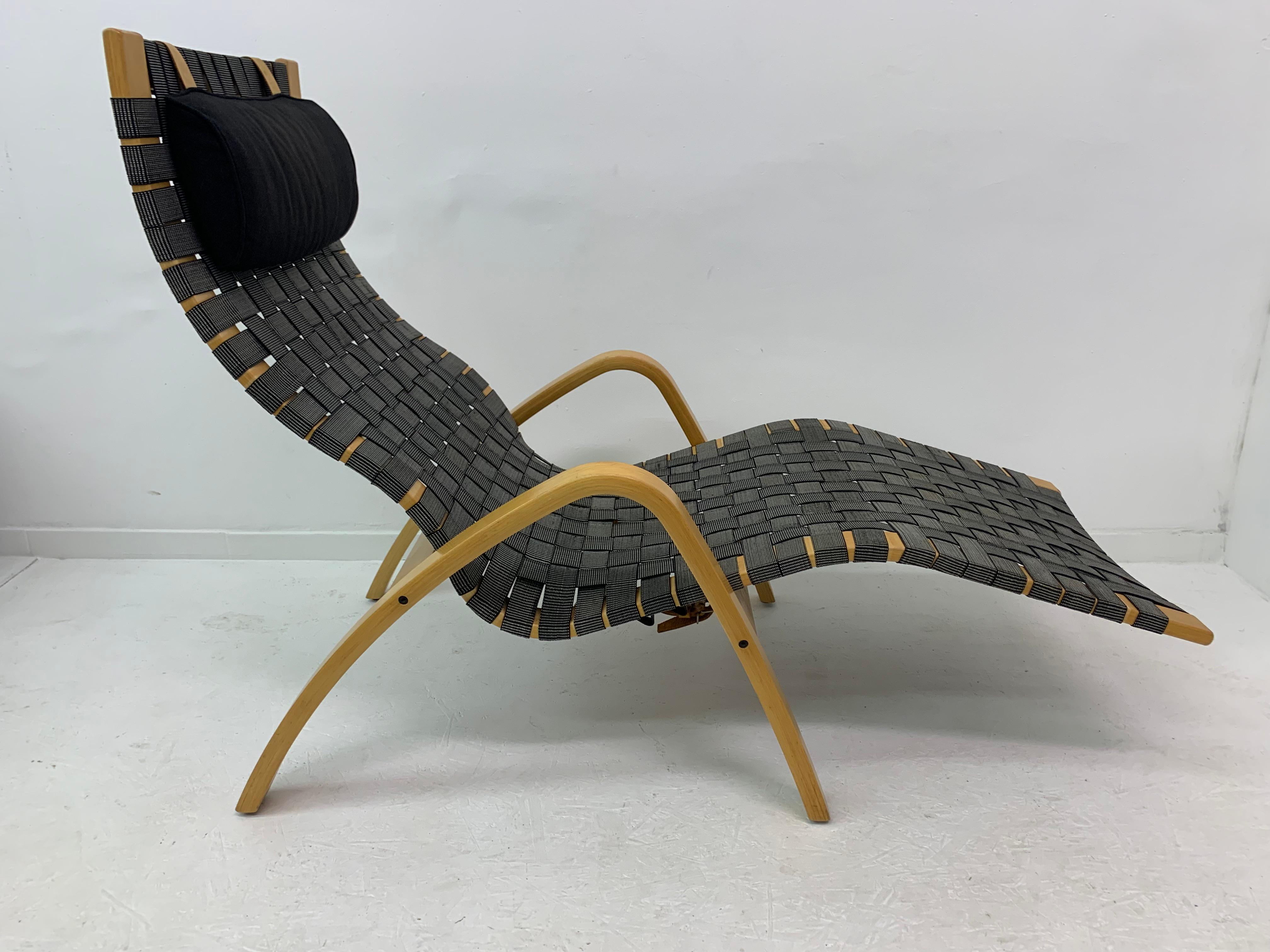 Scandinavian Modern Vintage Ikea Chaise Lounge Chair by Kim Samson, 1990s For Sale