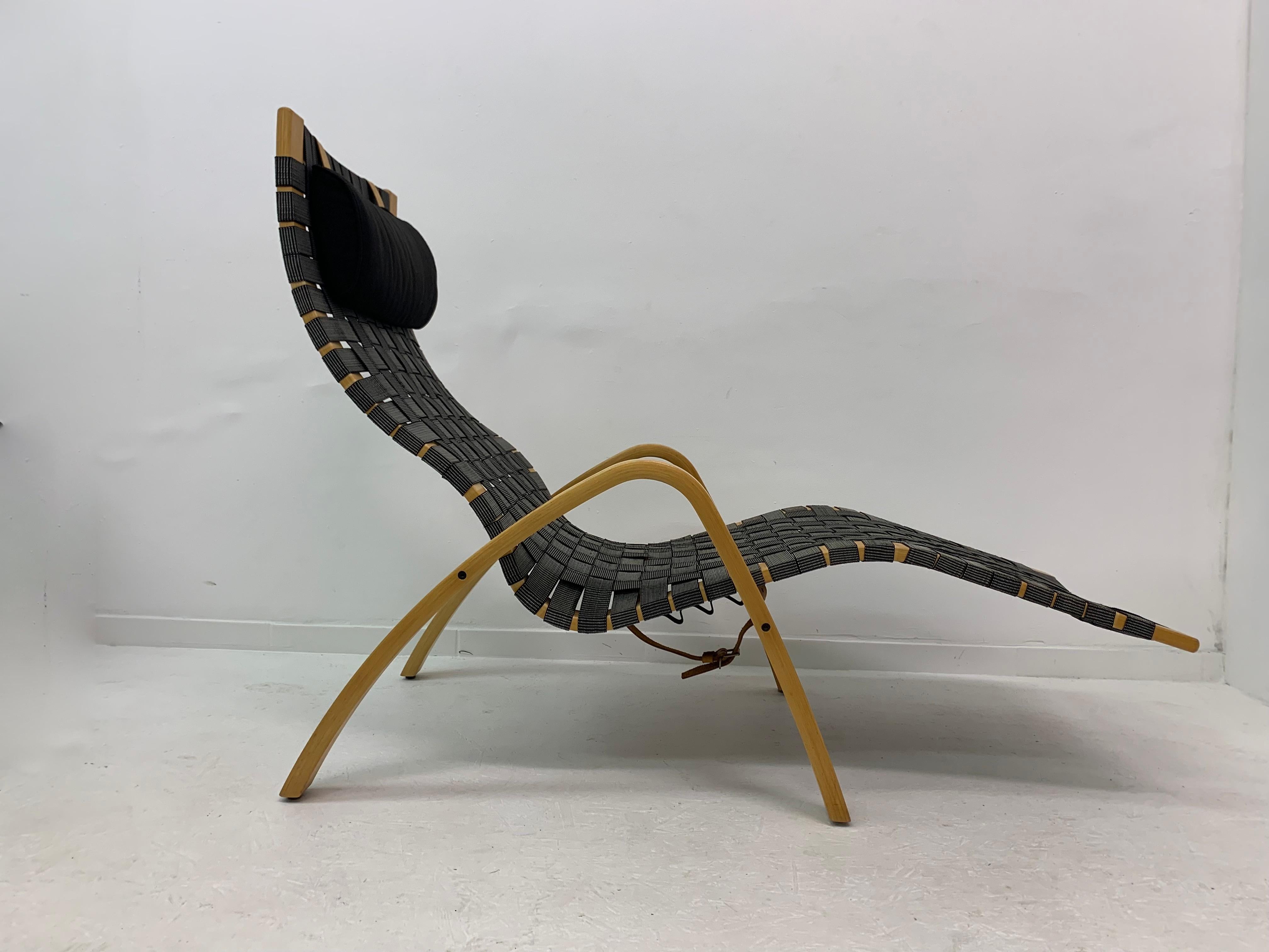 Vintage Ikea Chaise Lounge Chair by Kim Samson, 1990s In Good Condition For Sale In Delft, NL