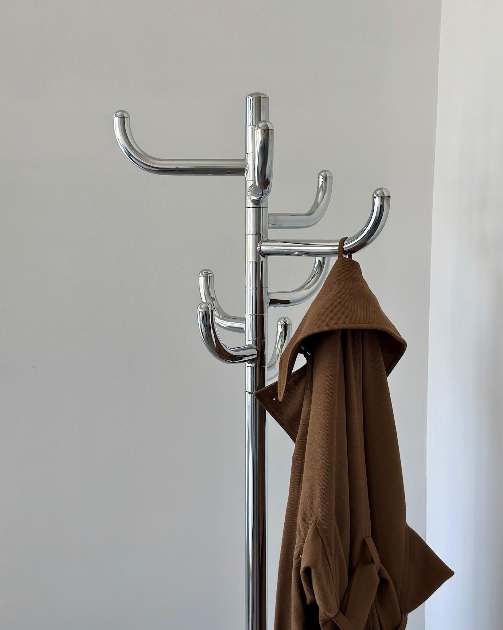 Chrome Porte-manteaux chromés IKEA, 1986 en vente