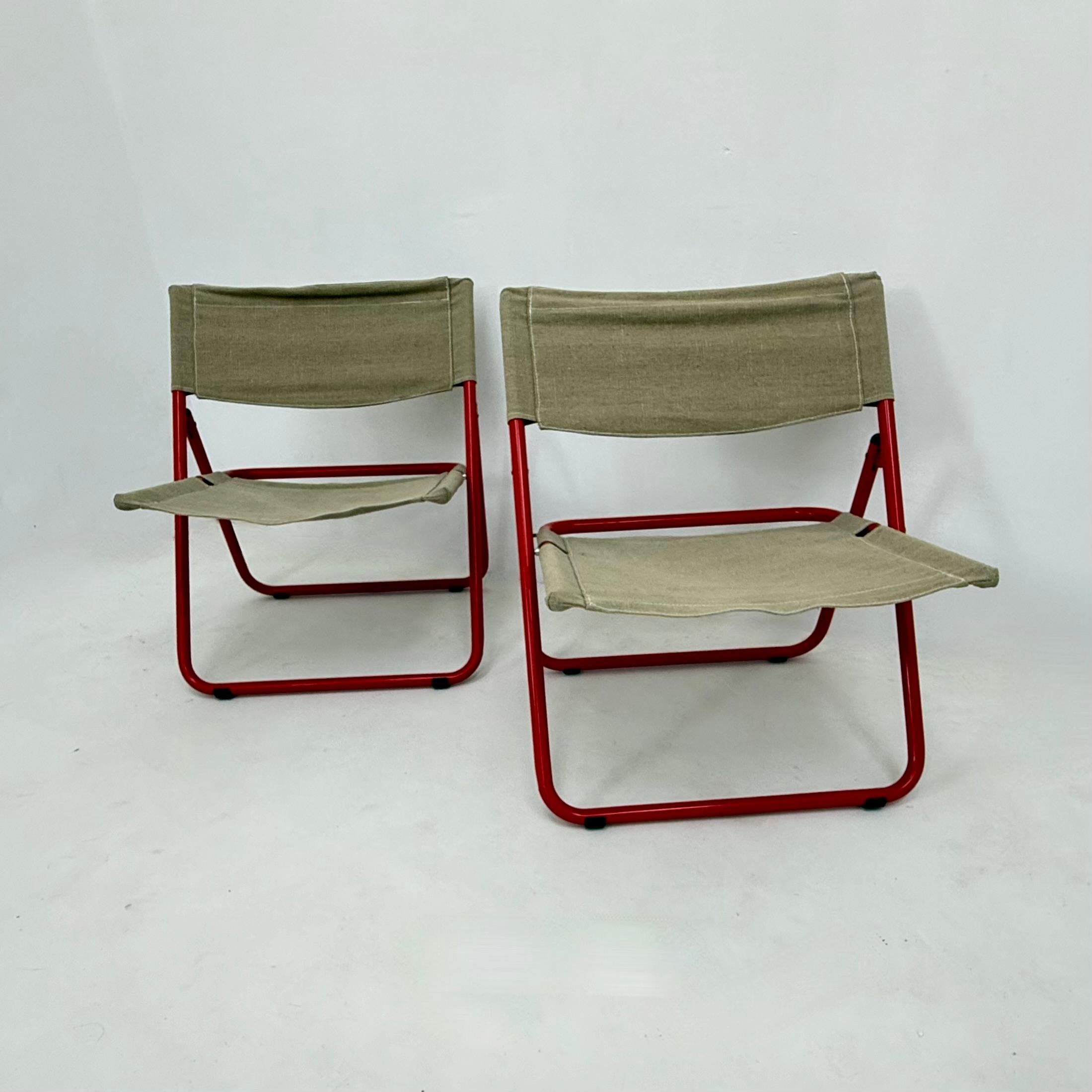 Late 20th Century Vintage ikea Cox by Niels Gammelgaard folding chairs , 1978 For Sale