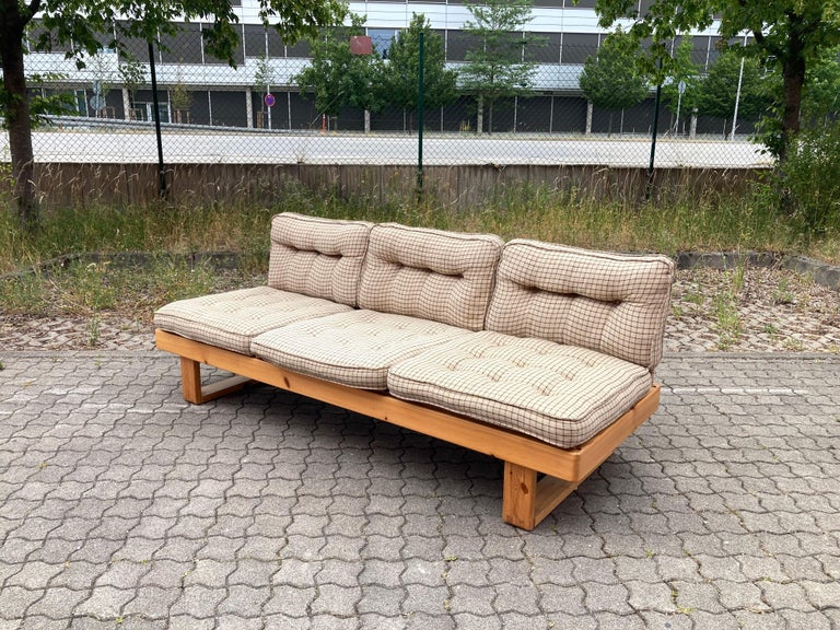 Vintage IKEA Daybed Sofa Pine 1979 Model Tallbacka