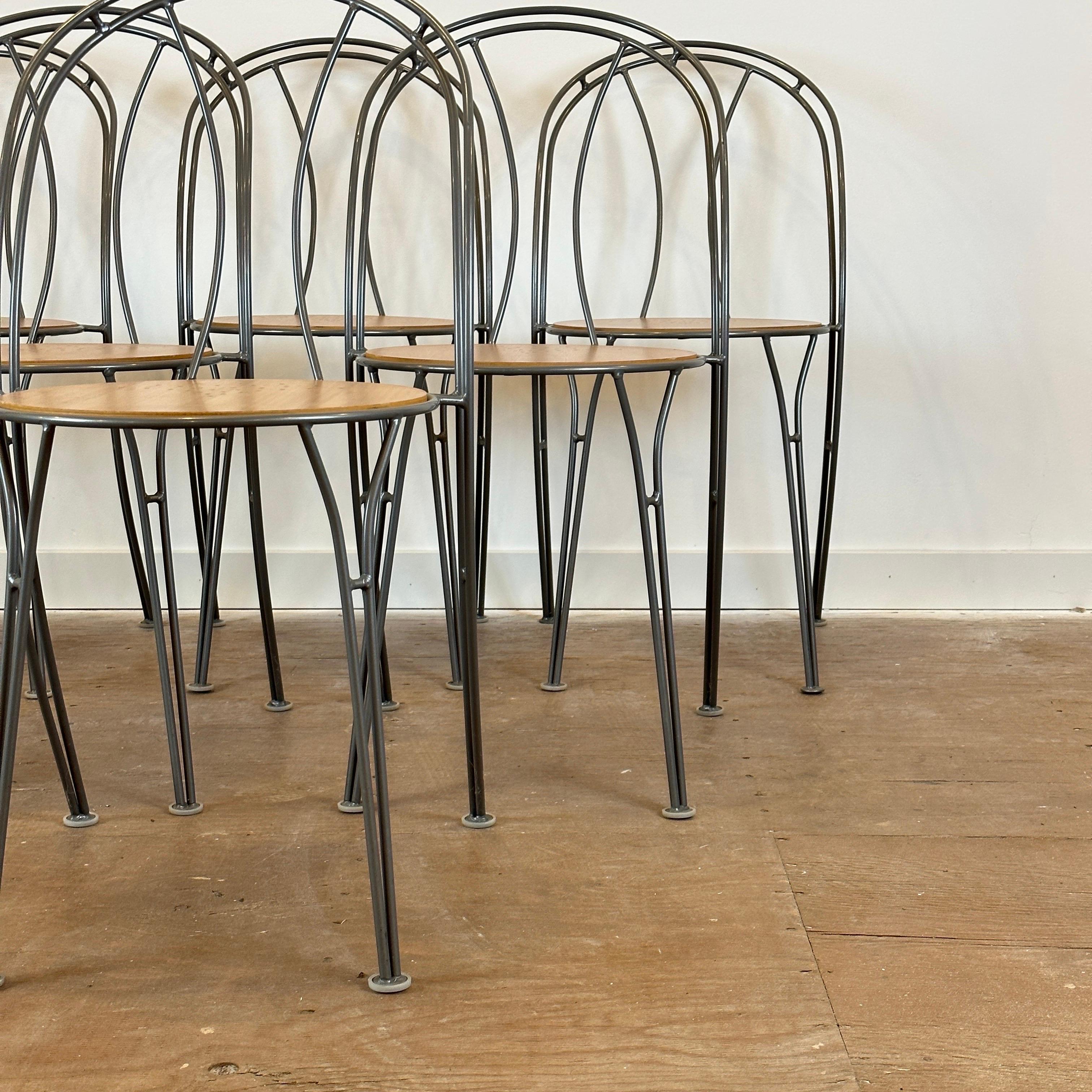 Postmoderne Ensemble de chaises de salle à manger vintage IKEA en vente