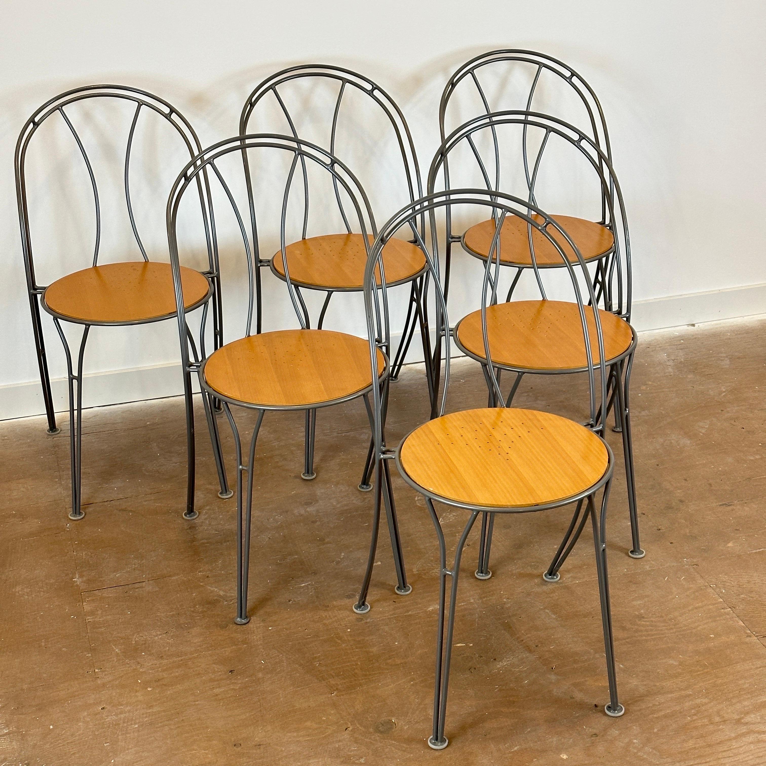 Swedish Vintage IKEA Dining Chair Set For Sale