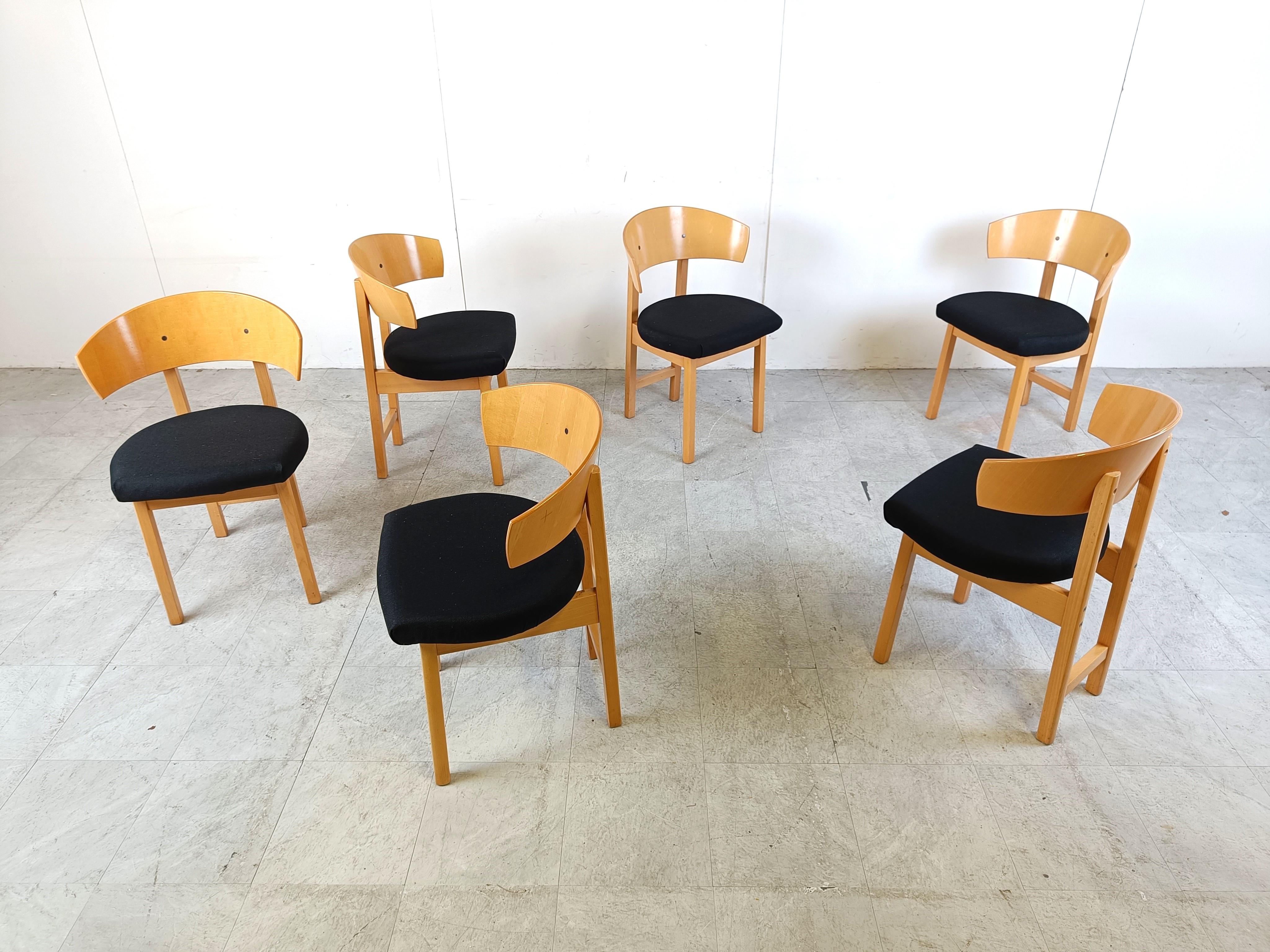 Vintage Ikea dining chairs by Niels Gammelgaard, 1990s For Sale 1