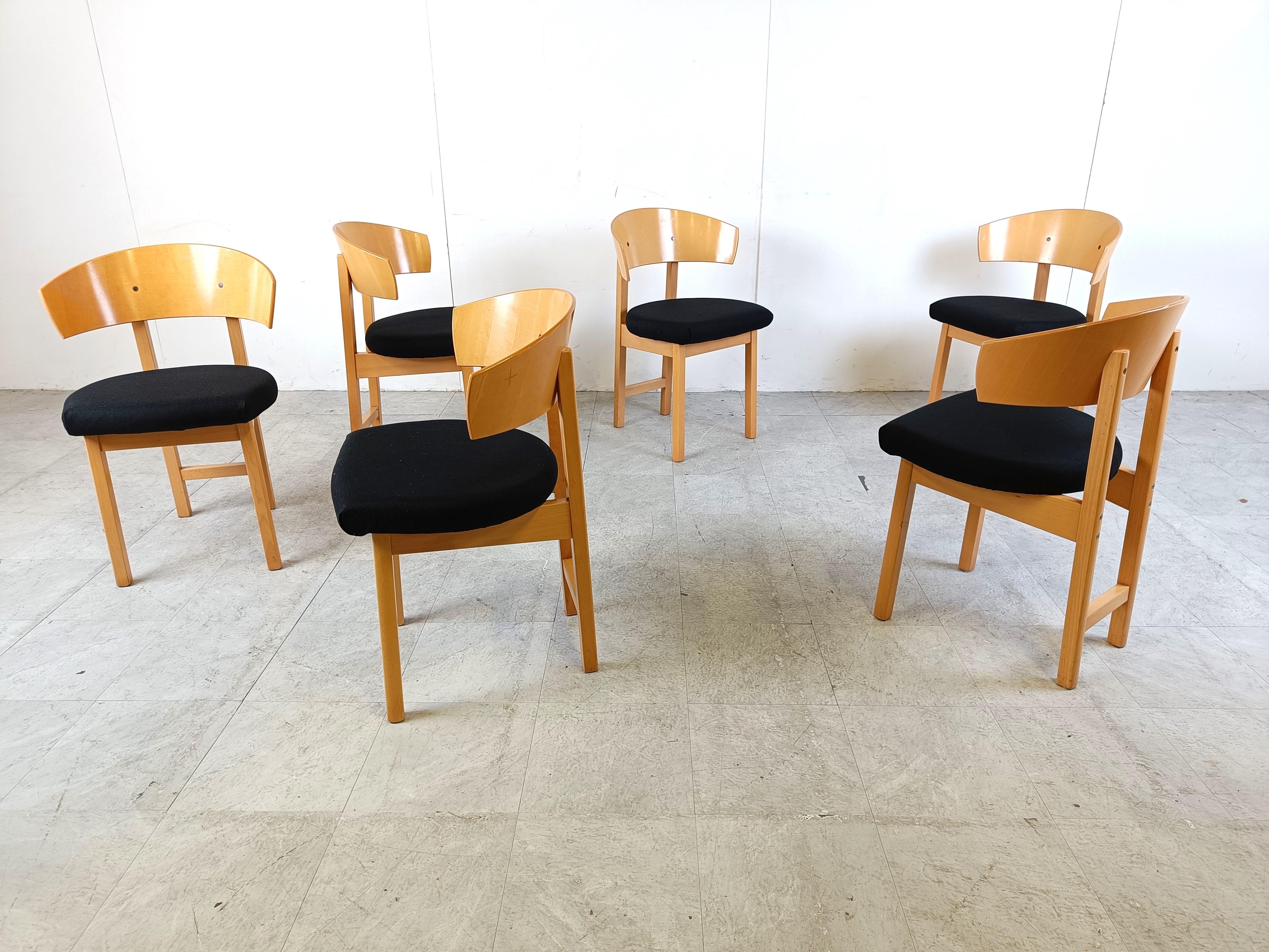 Vintage Ikea dining chairs by Niels Gammelgaard, 1990s For Sale 2