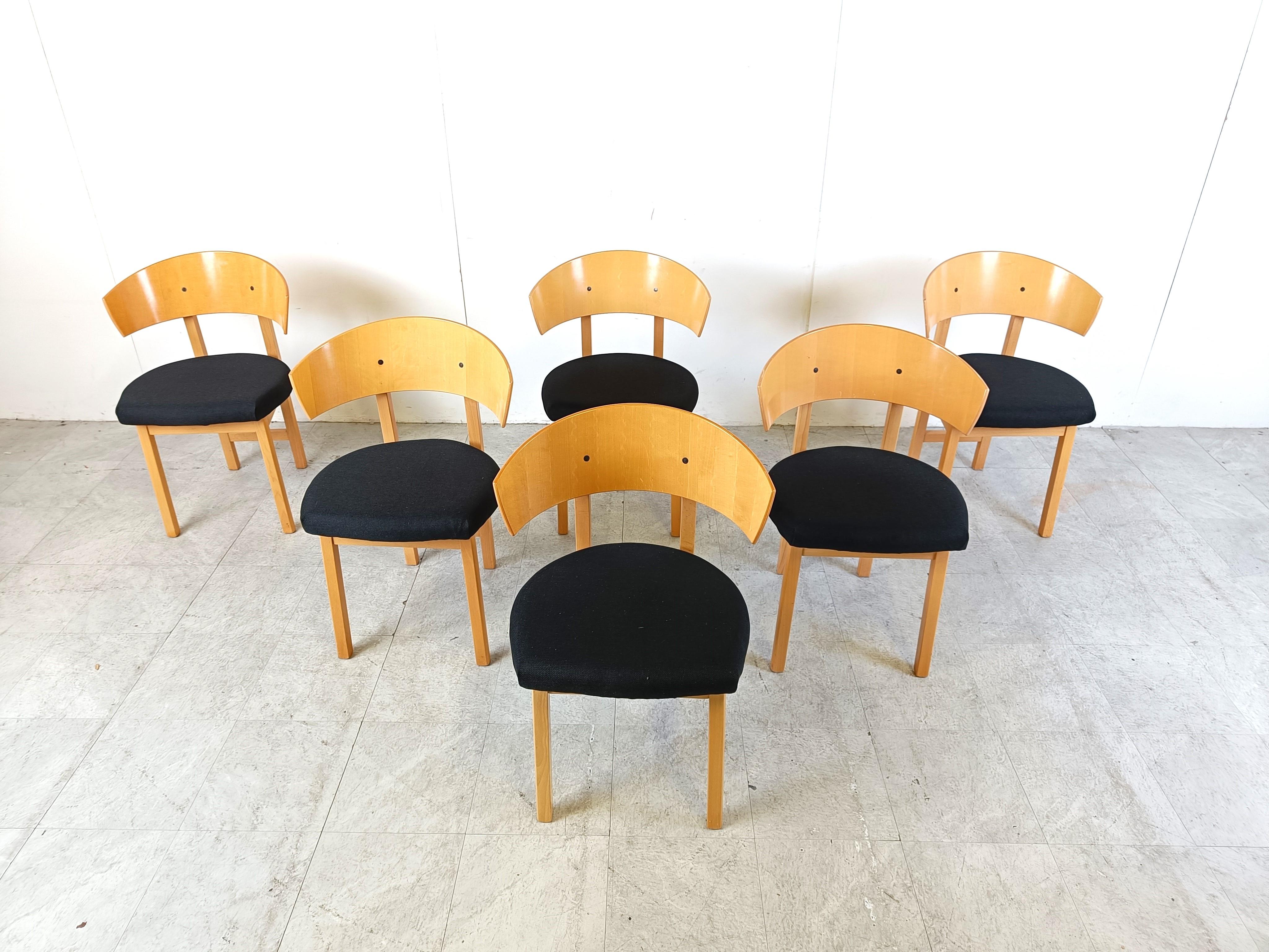 Mid-Century Modern Vintage Ikea dining chairs by Niels Gammelgaard, 1990s For Sale