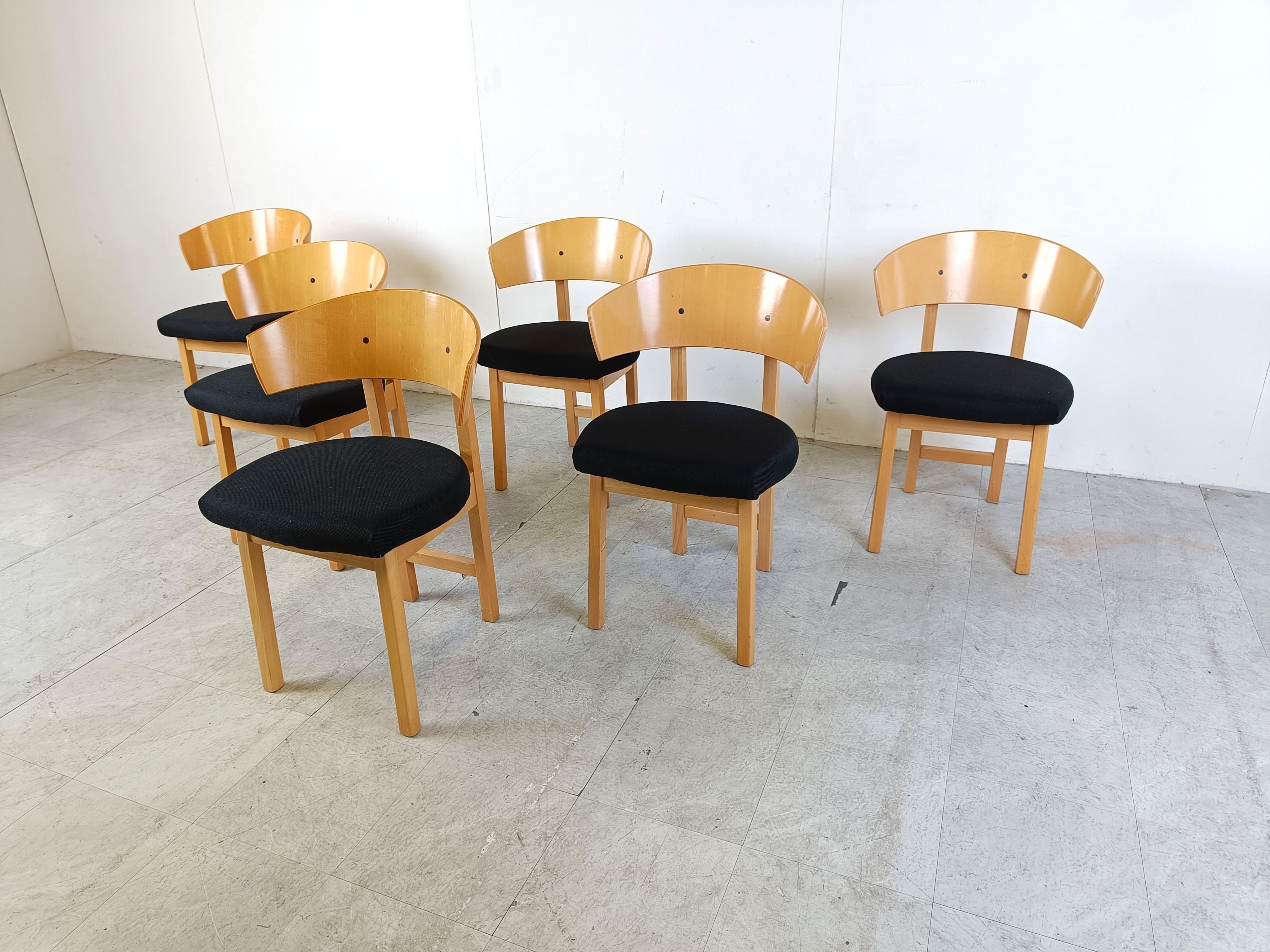 Vintage Ikea dining chairs by Niels Gammelgaard, 1990s For Sale 1