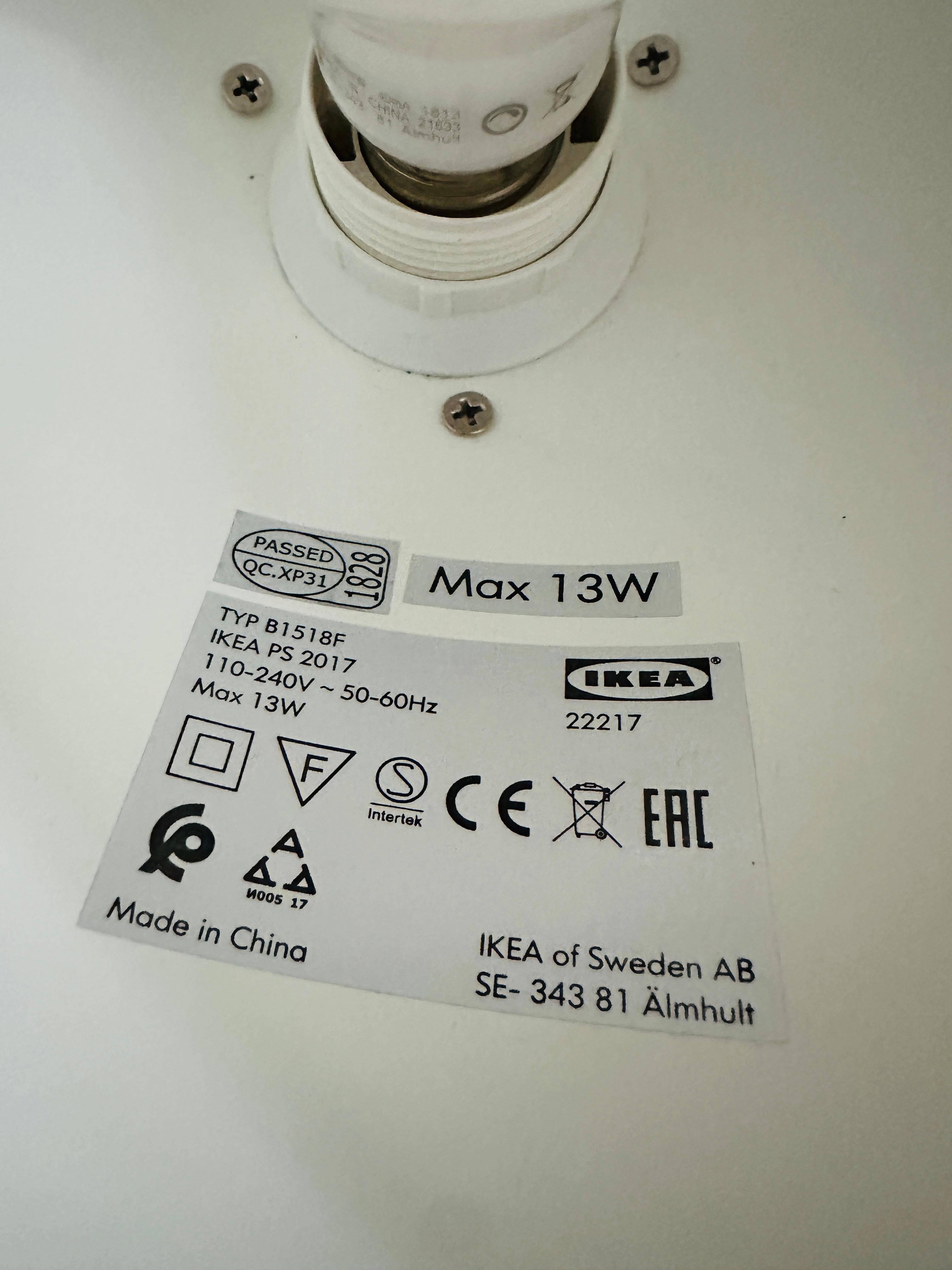 Lámpara de pared o sobremesa vintage Ikea Directional lacada en blanco, de Ola Wihlborg en venta 8