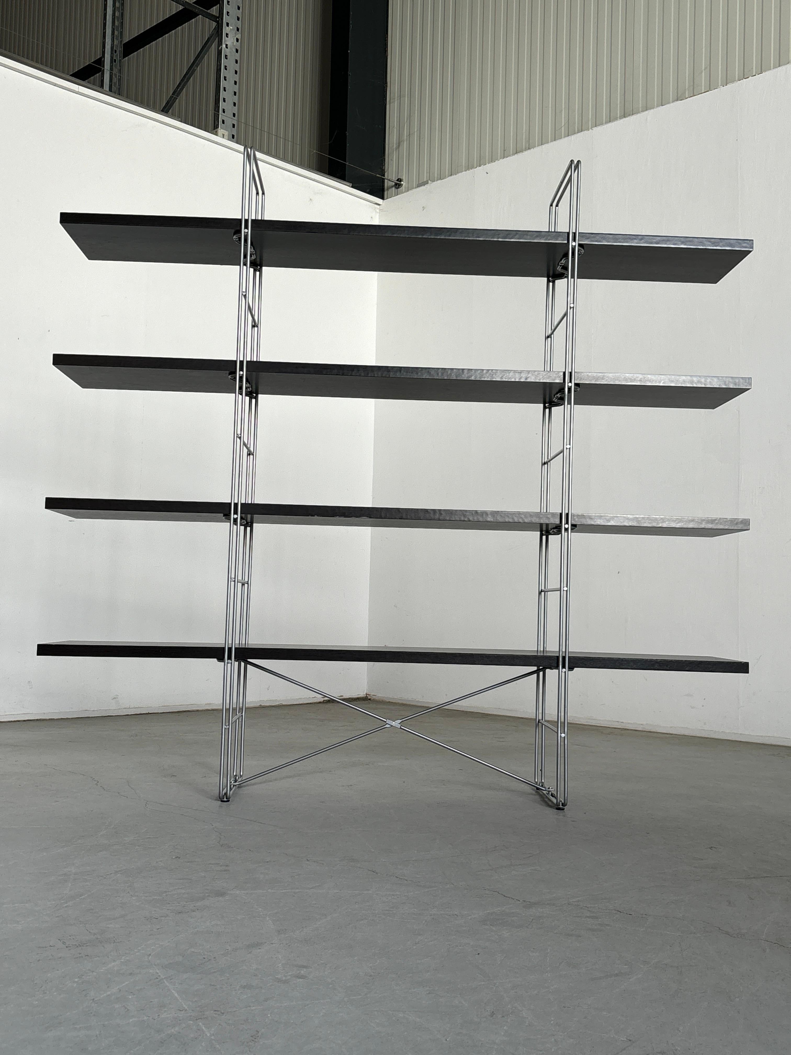 Swedish Vintage Ikea 'Enetri' Shelf by Niels Gammelgaard for Ikea, 1980s String Shelving For Sale