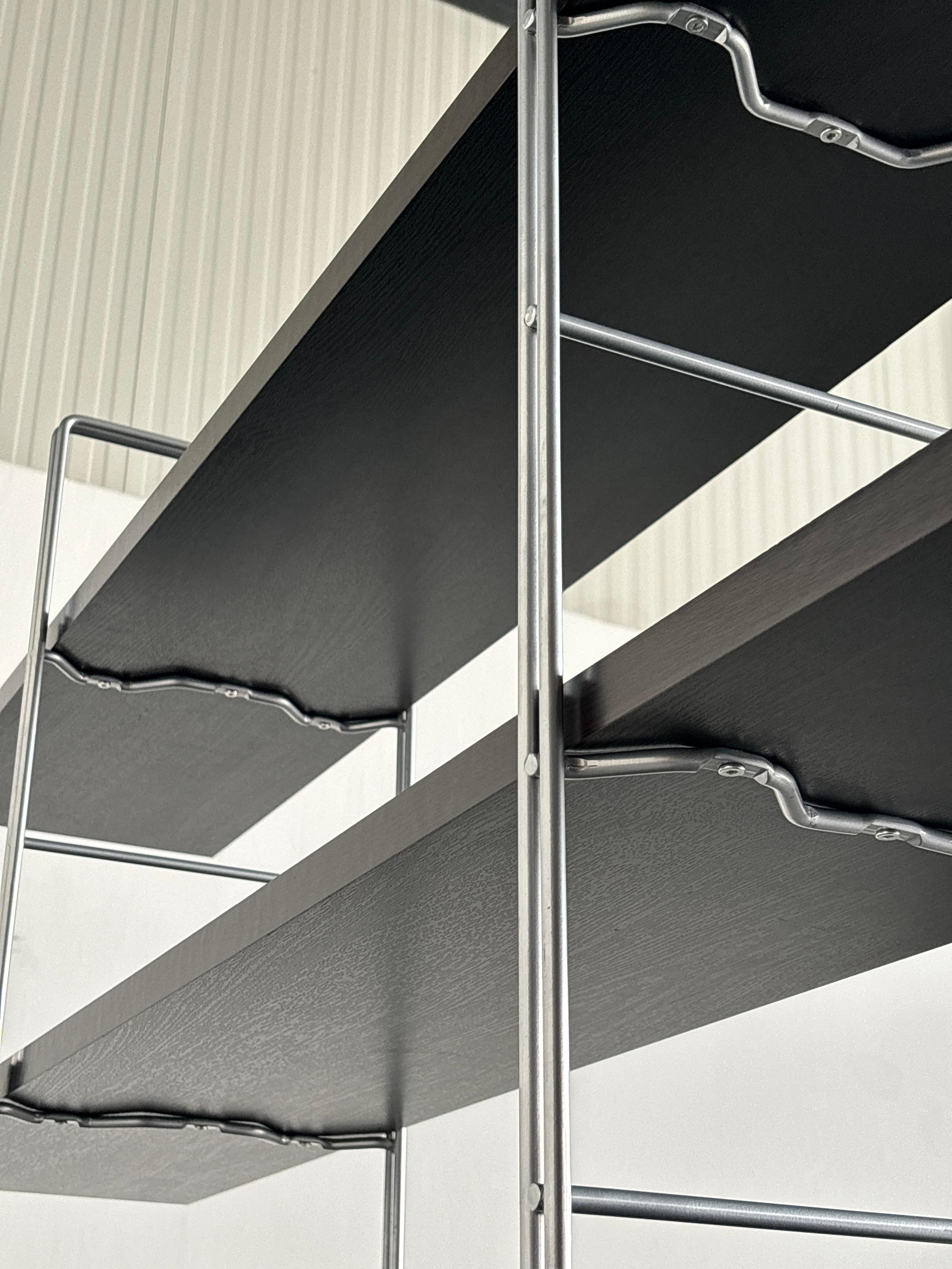 Metal Vintage Ikea 'Enetri' Shelf by Niels Gammelgaard for Ikea, 1980s String Shelving For Sale