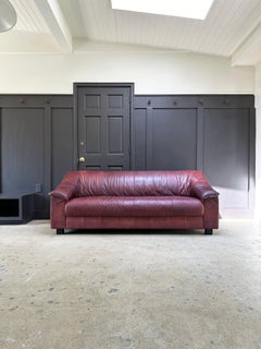 Vintage Ikea Halland leather sofa