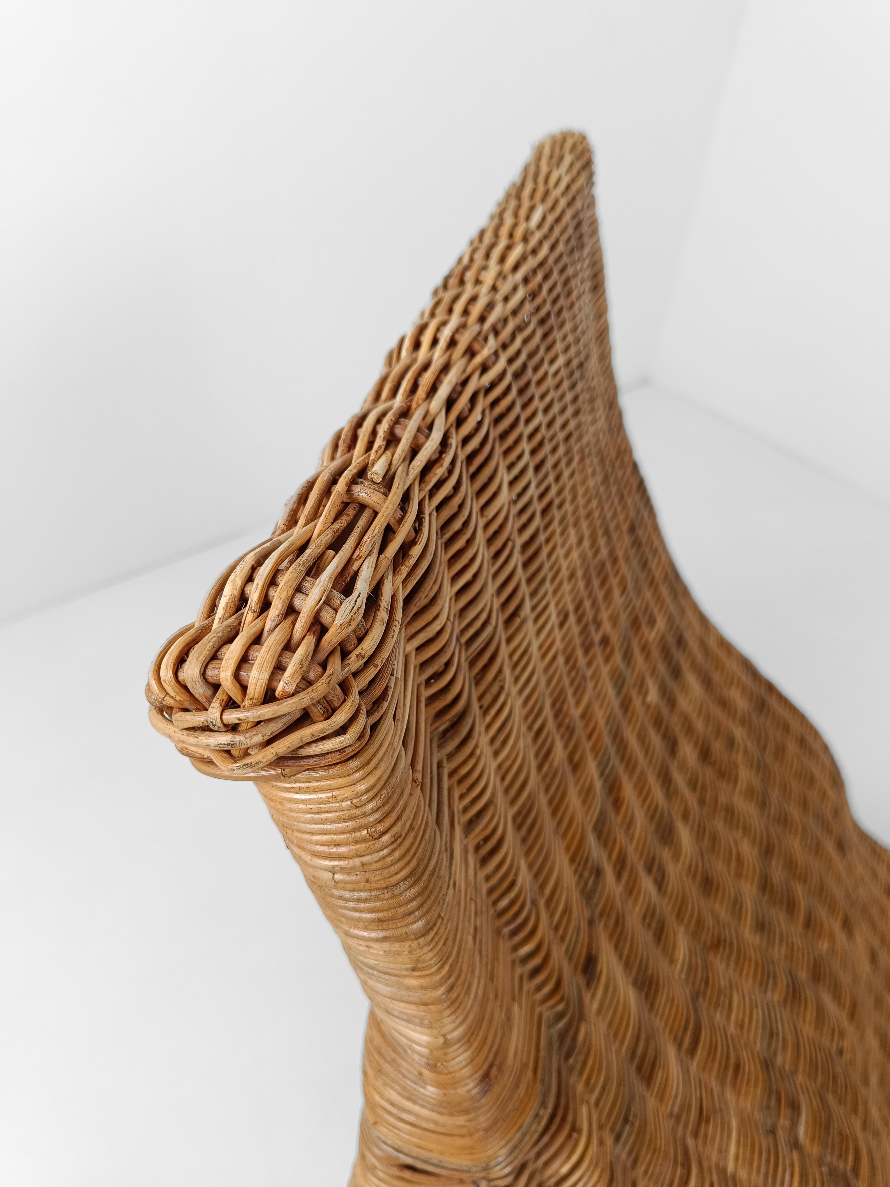 Vintage IKEA Karlskrona Wicker Chaise Longue by Carl Öjerstam, 1990s For Sale 10