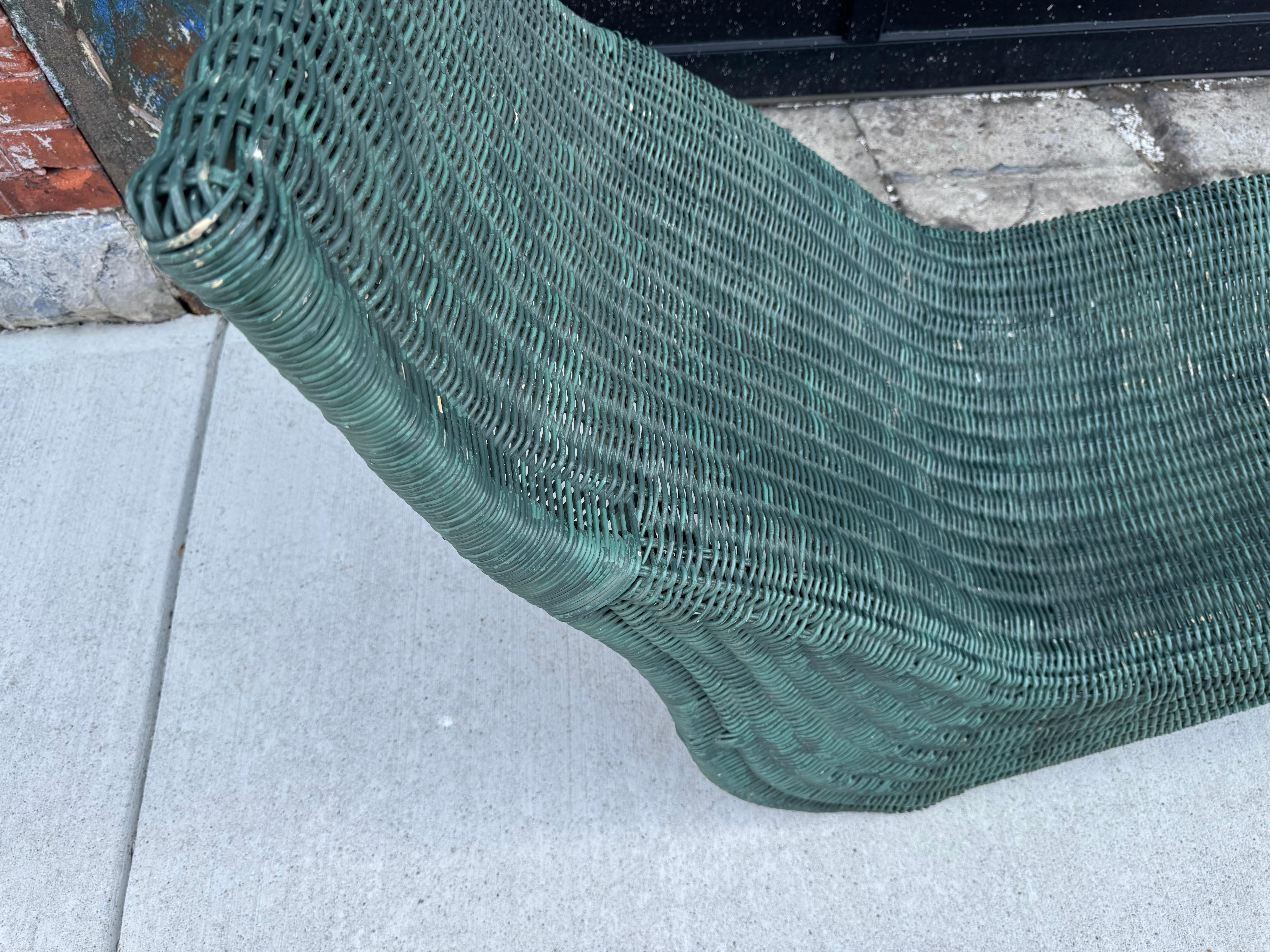 Vintage IKEA Karlskrona Geflecht Chaise Longue von Carl Öjerstam, Schweden (Korbweide) im Angebot