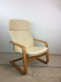 Vintage Ikea Lounge Chair with Bentwood Frame