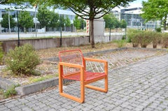 Vintage Ikea 1982 Model Sälen by Knut & Marianne Hagberg Pine Lounge Arm Chair