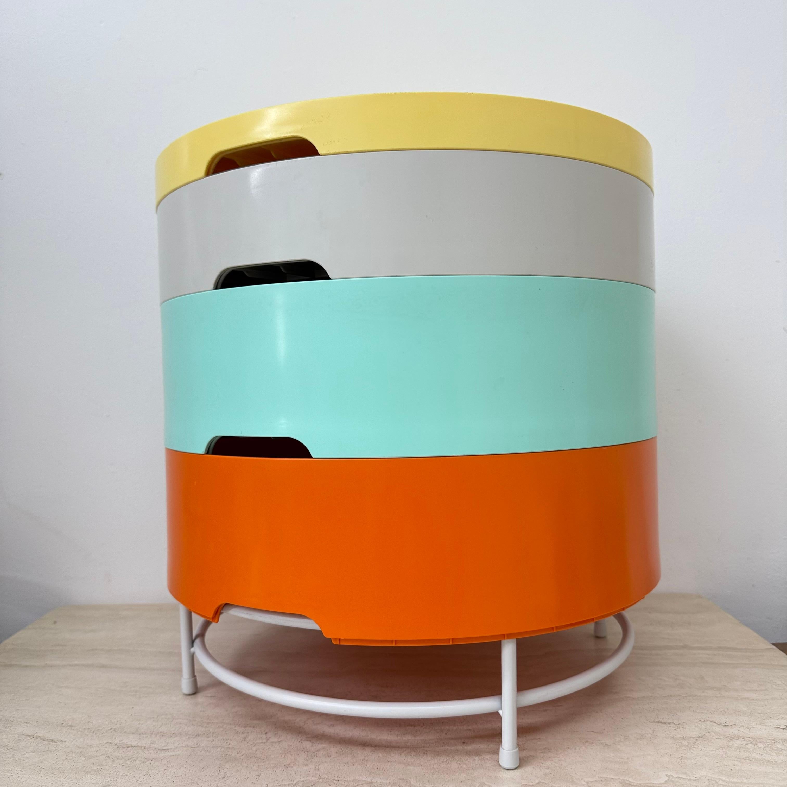 Vintage Ikea modulair side table by Richards Brill en A. Williams For Sale 7