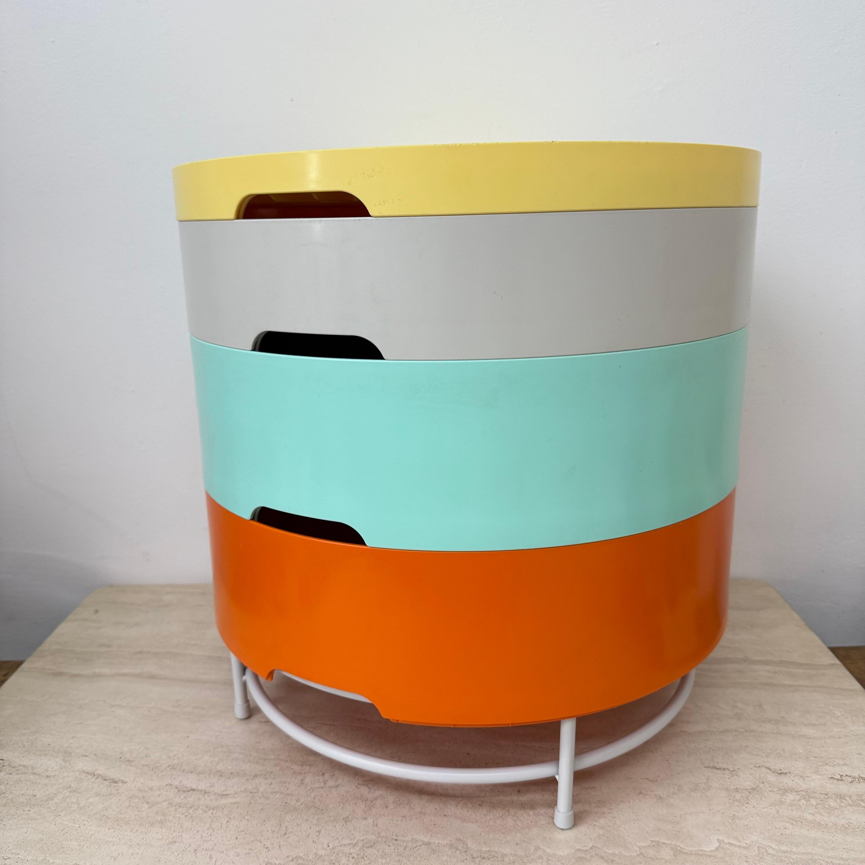 Vintage Ikea modulair side table by Richards Brill en A. Williams For Sale 8