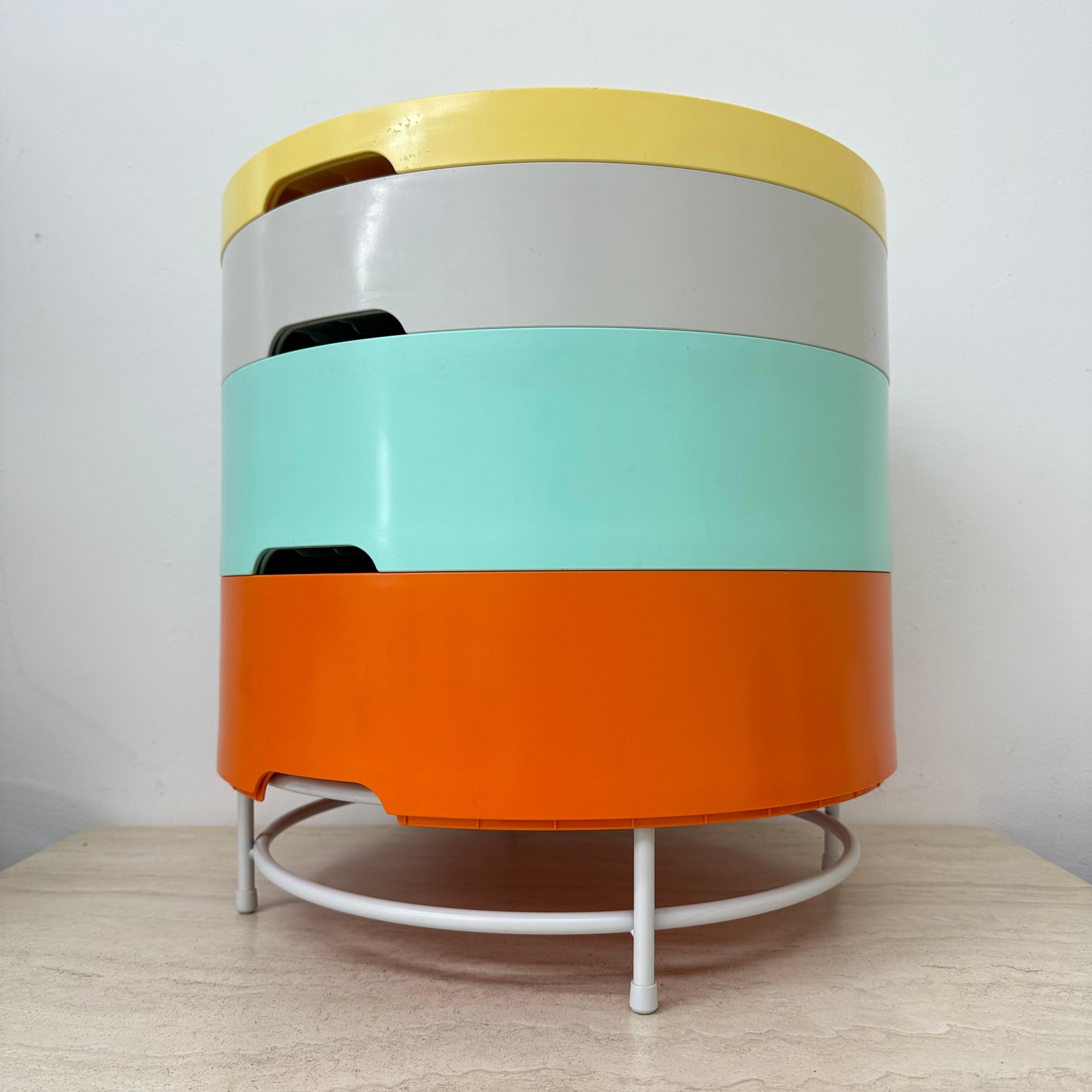 Vintage Ikea modulair side table by Richards Brill en A. Williams For Sale 10