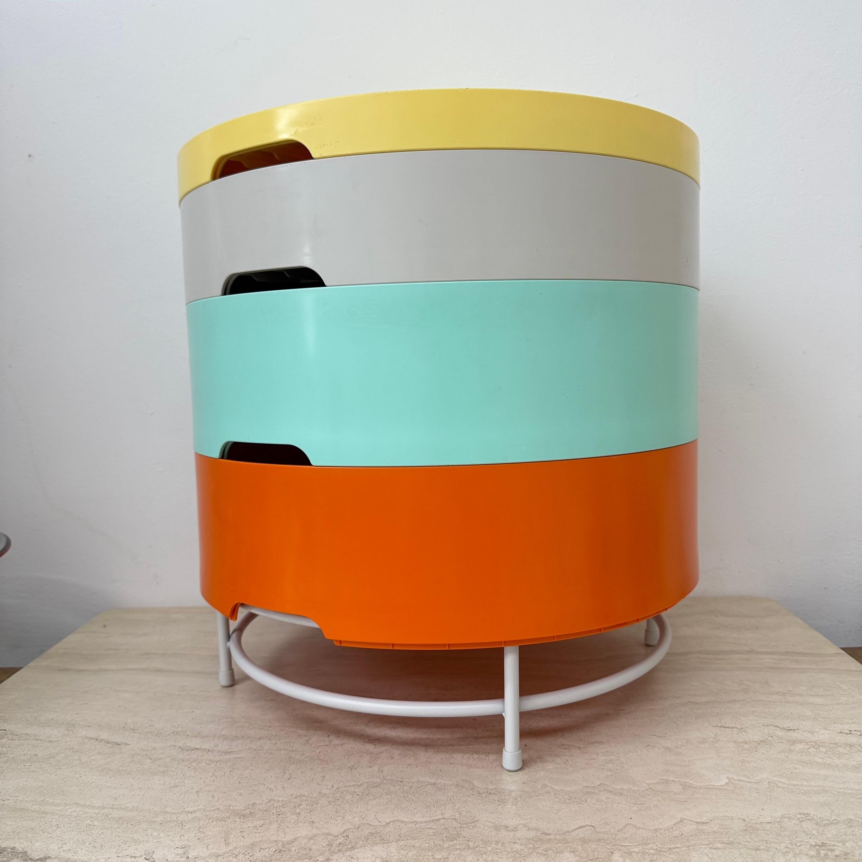 Vintage Ikea modulair side table by Richards Brill en A. Williams For Sale 11