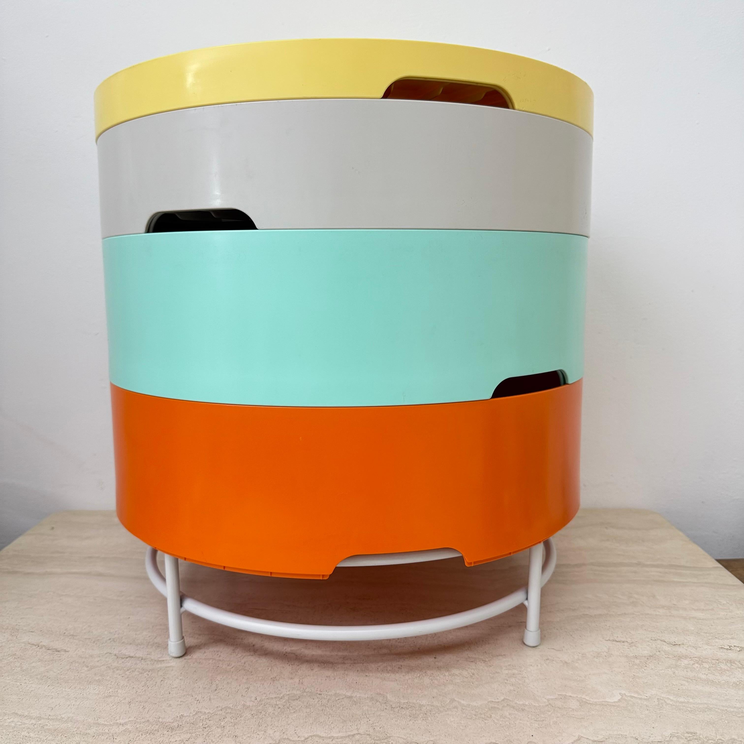 Vintage Ikea modulair side table by Richards Brill en A. Williams In Good Condition For Sale In Delft, NL