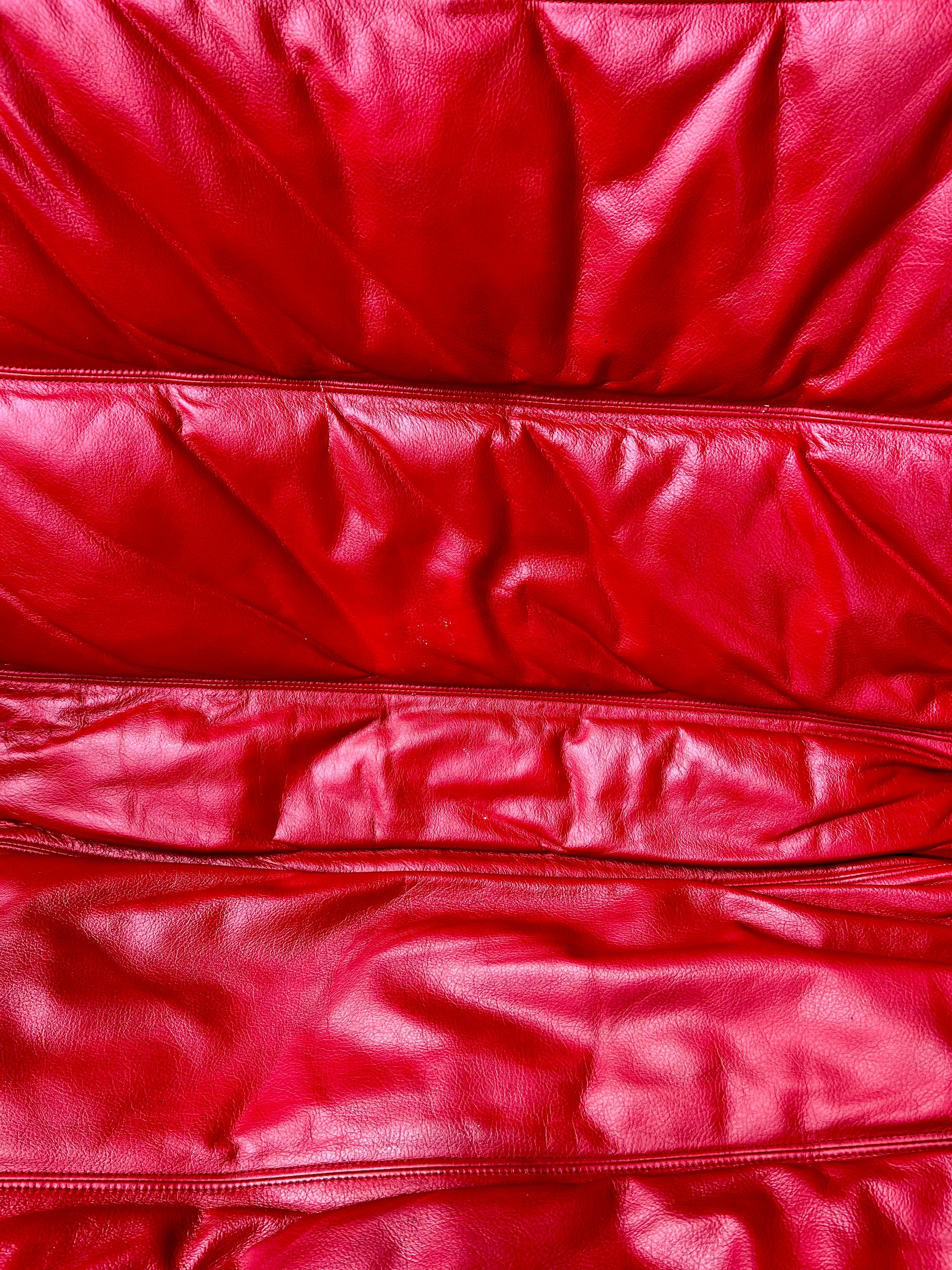 Vintage IKEA Polhem Leather and Bentwood Loveseat 7