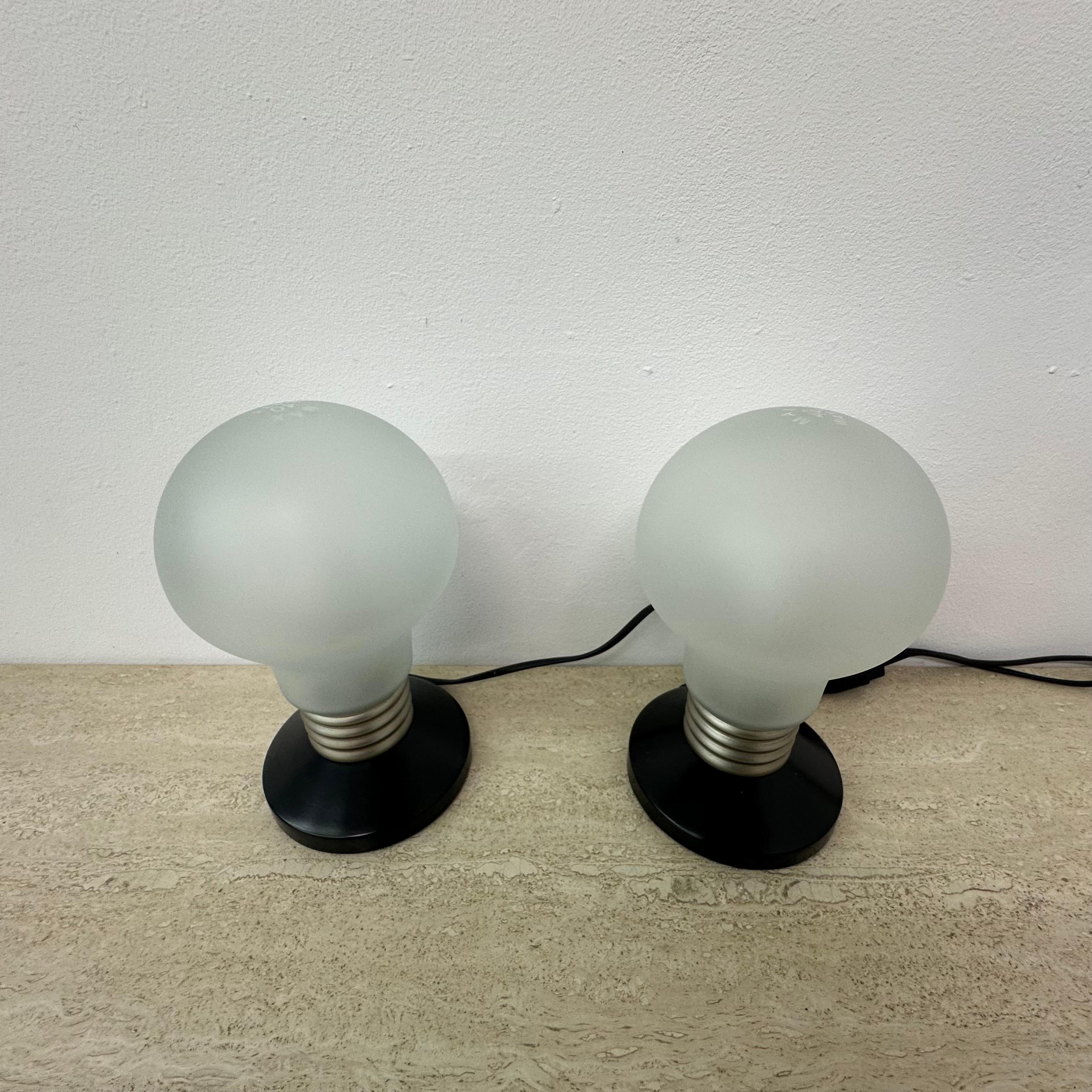 Vintage Ikea Pop Art bulb shaped table lamp , 1990s 4