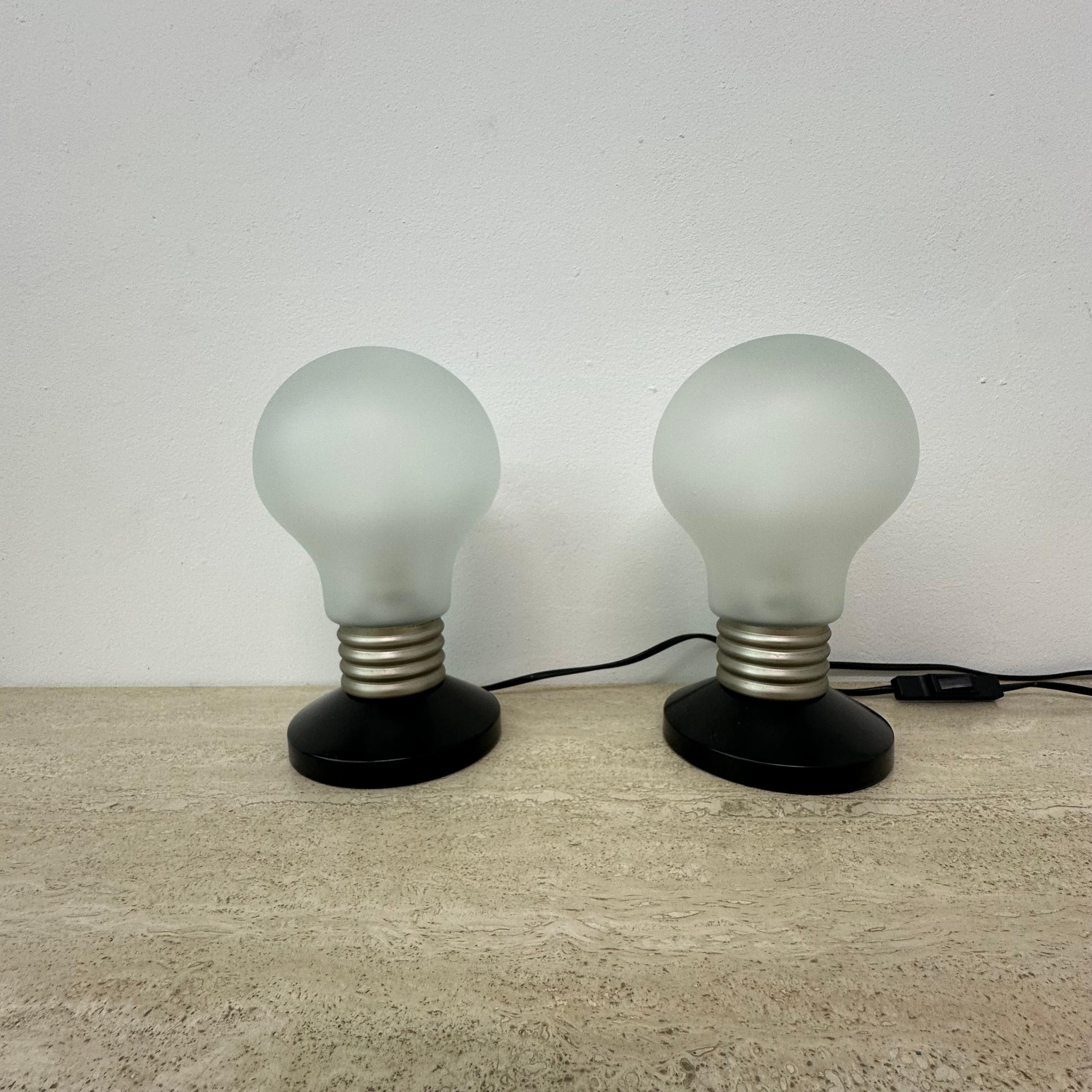 Vintage Ikea Pop Art bulb shaped table lamp , 1990s 9