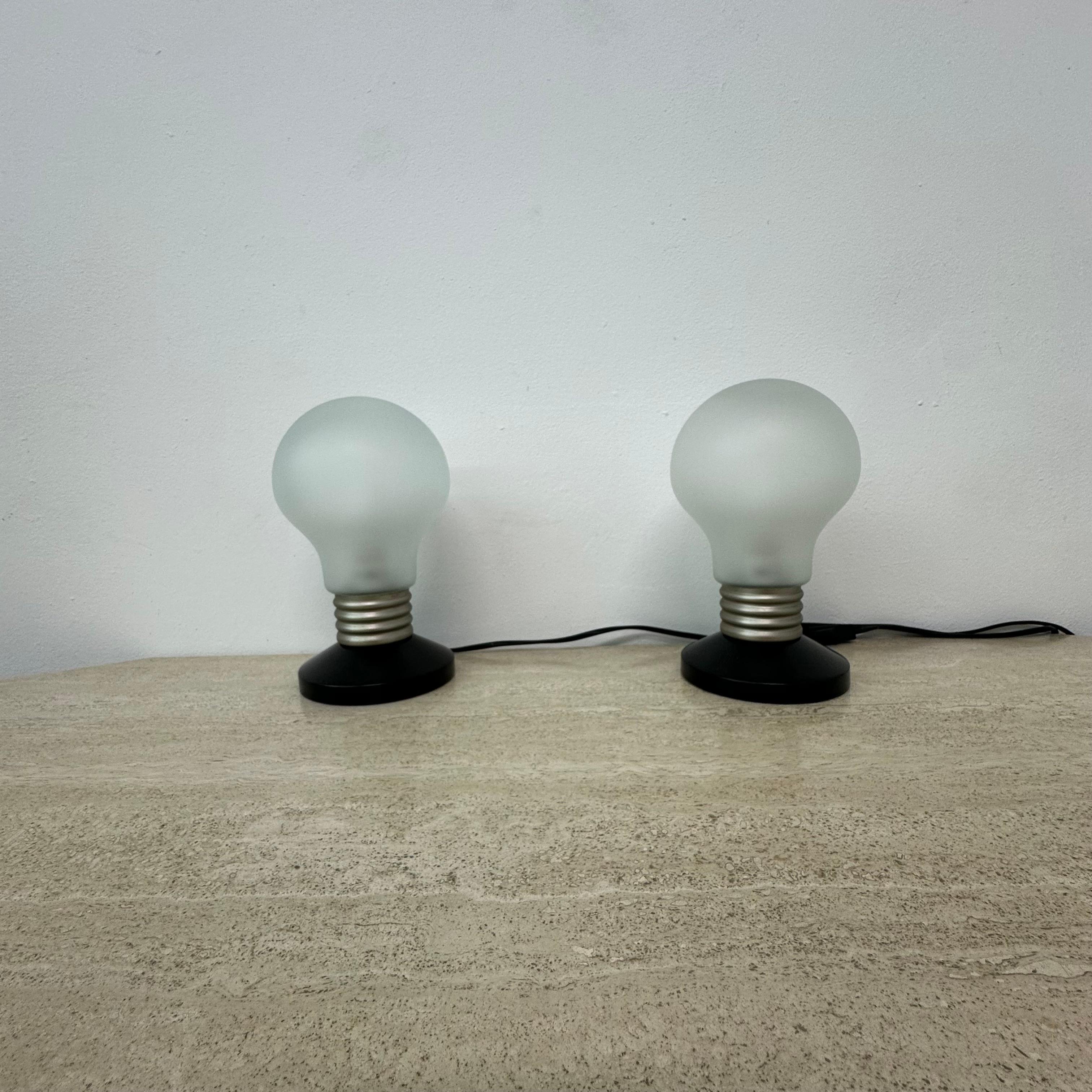 Vintage Ikea Pop Art bulb shaped table lamp , 1990s 12