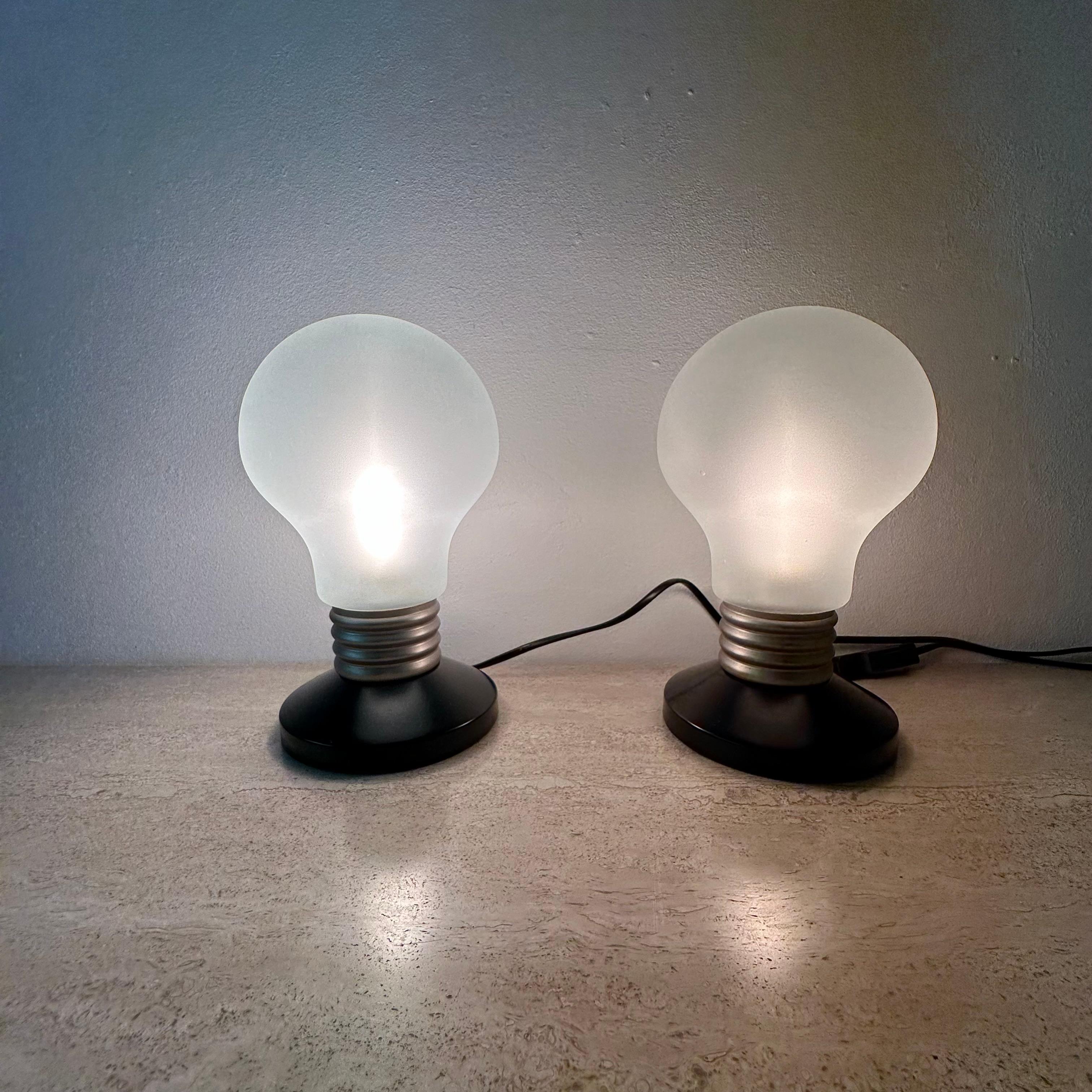 Post-Modern Vintage Ikea Pop Art bulb shaped table lamp , 1990s