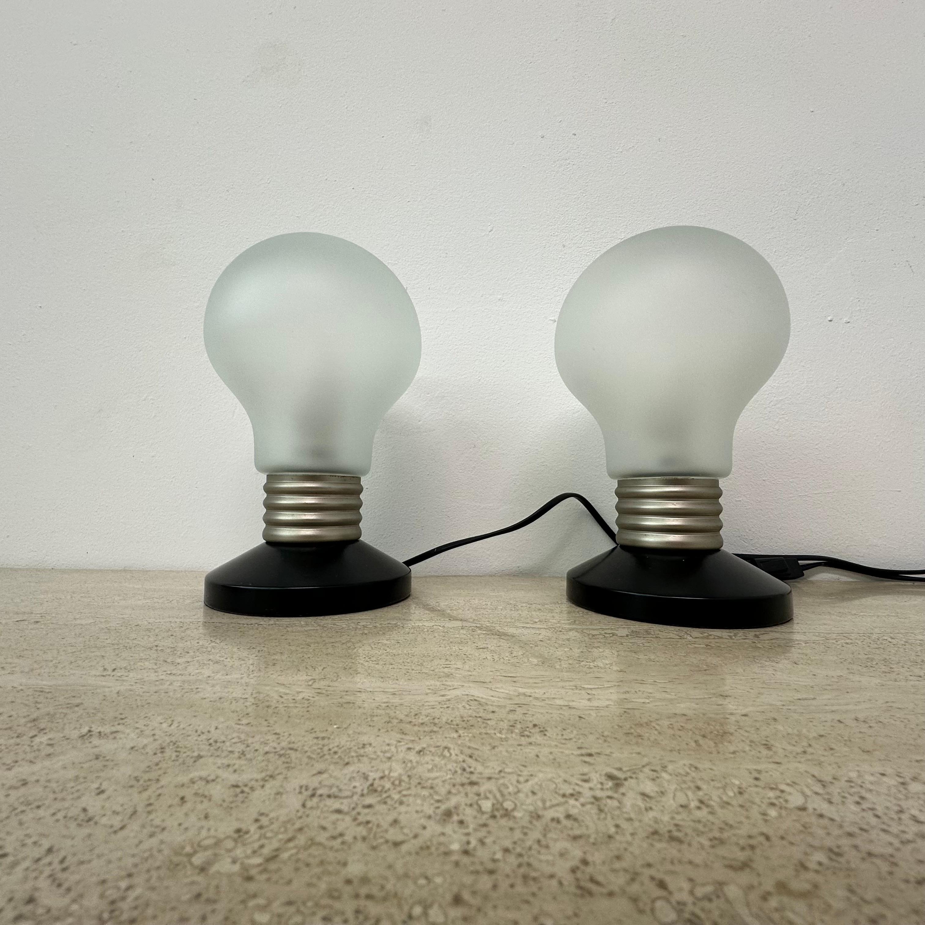 Vintage Ikea Pop Art bulb shaped table lamp , 1990s 2